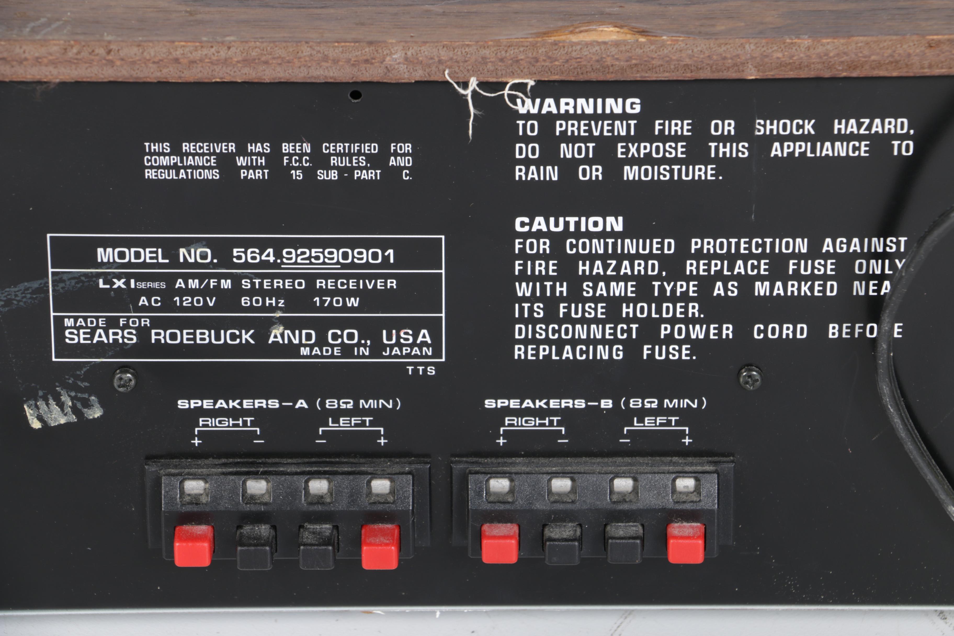 LXI Series AM/FM Stereo Receiver