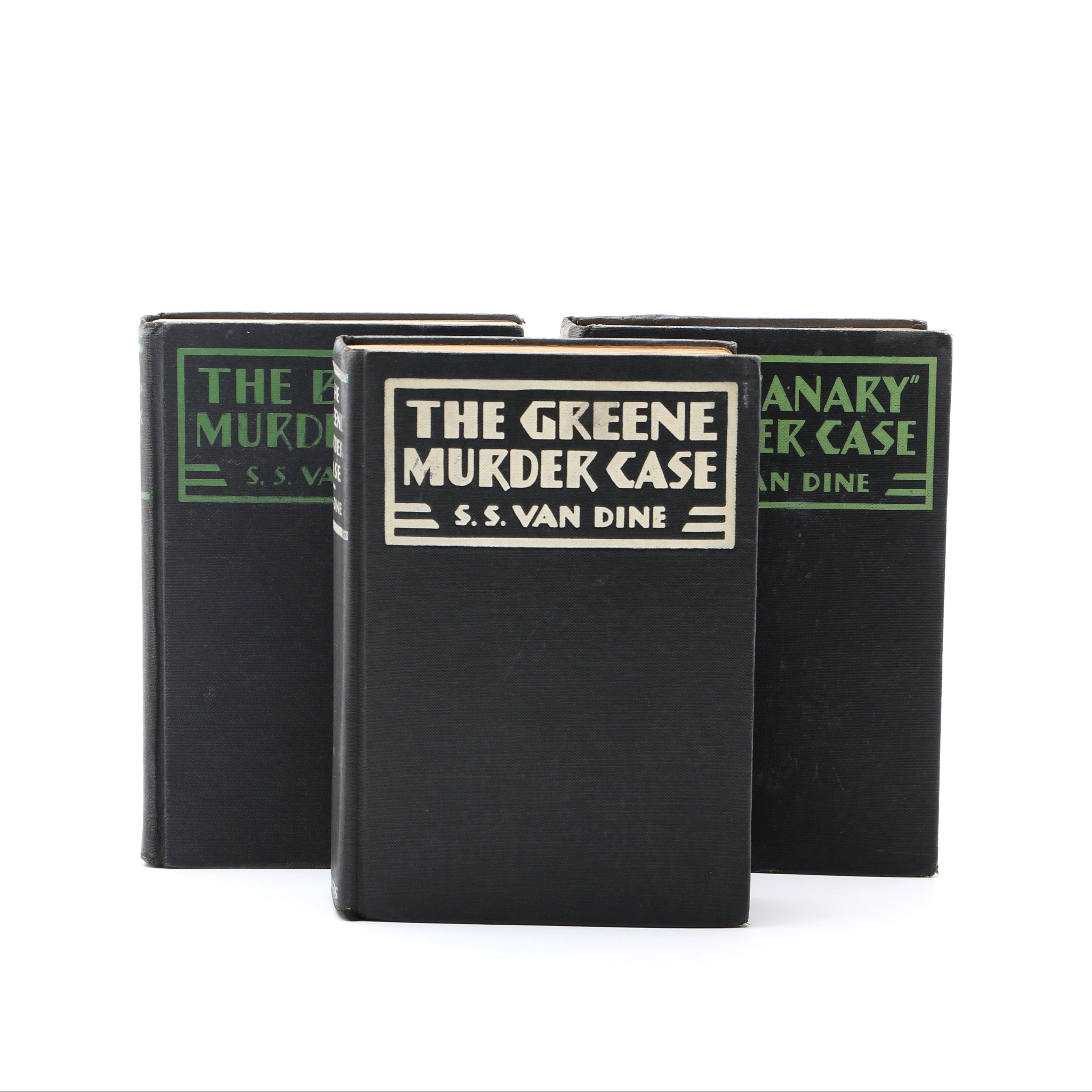 Three S.S. Van Dine First Edition Philo Vance Series Novels