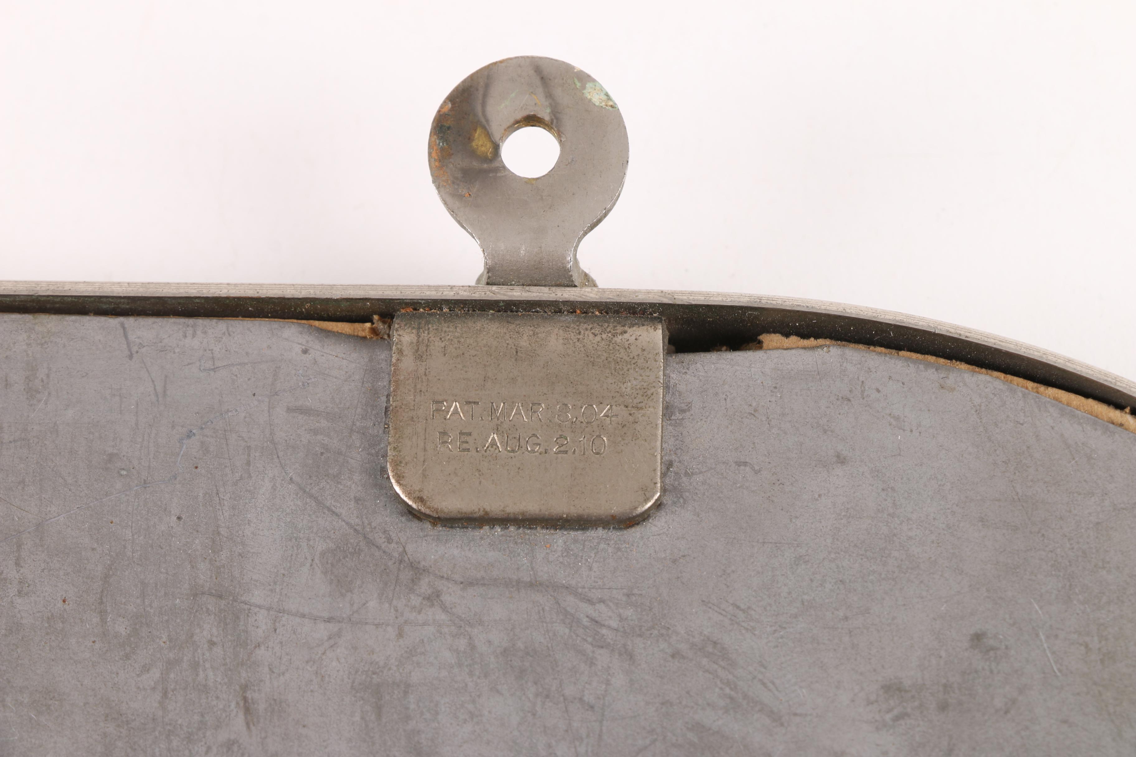 The Brasscrafters Nickel Plated Framed Plate Glass Wall Mirror