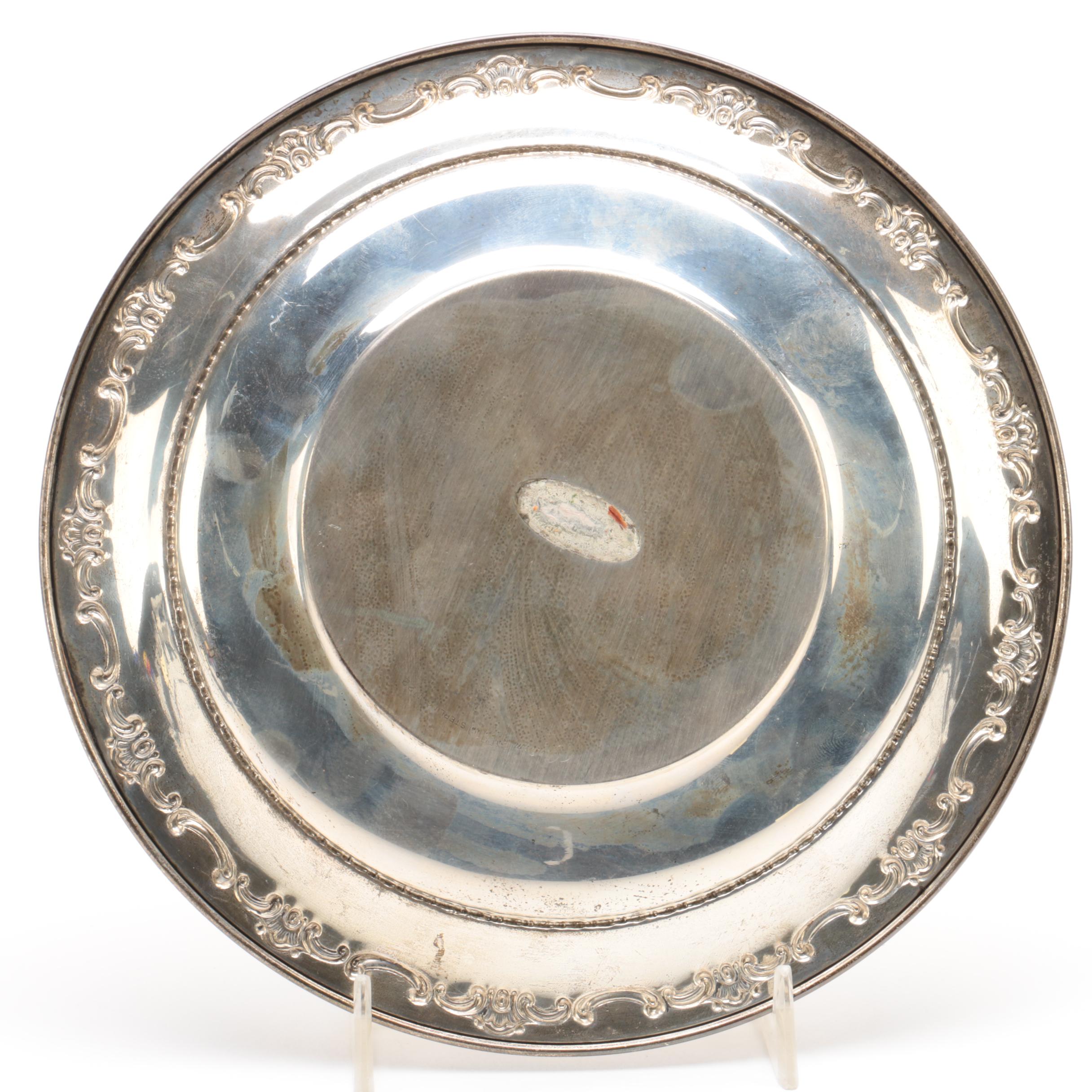 Gorham "Strasbourg" Sterling Silver Sandwich Plate
