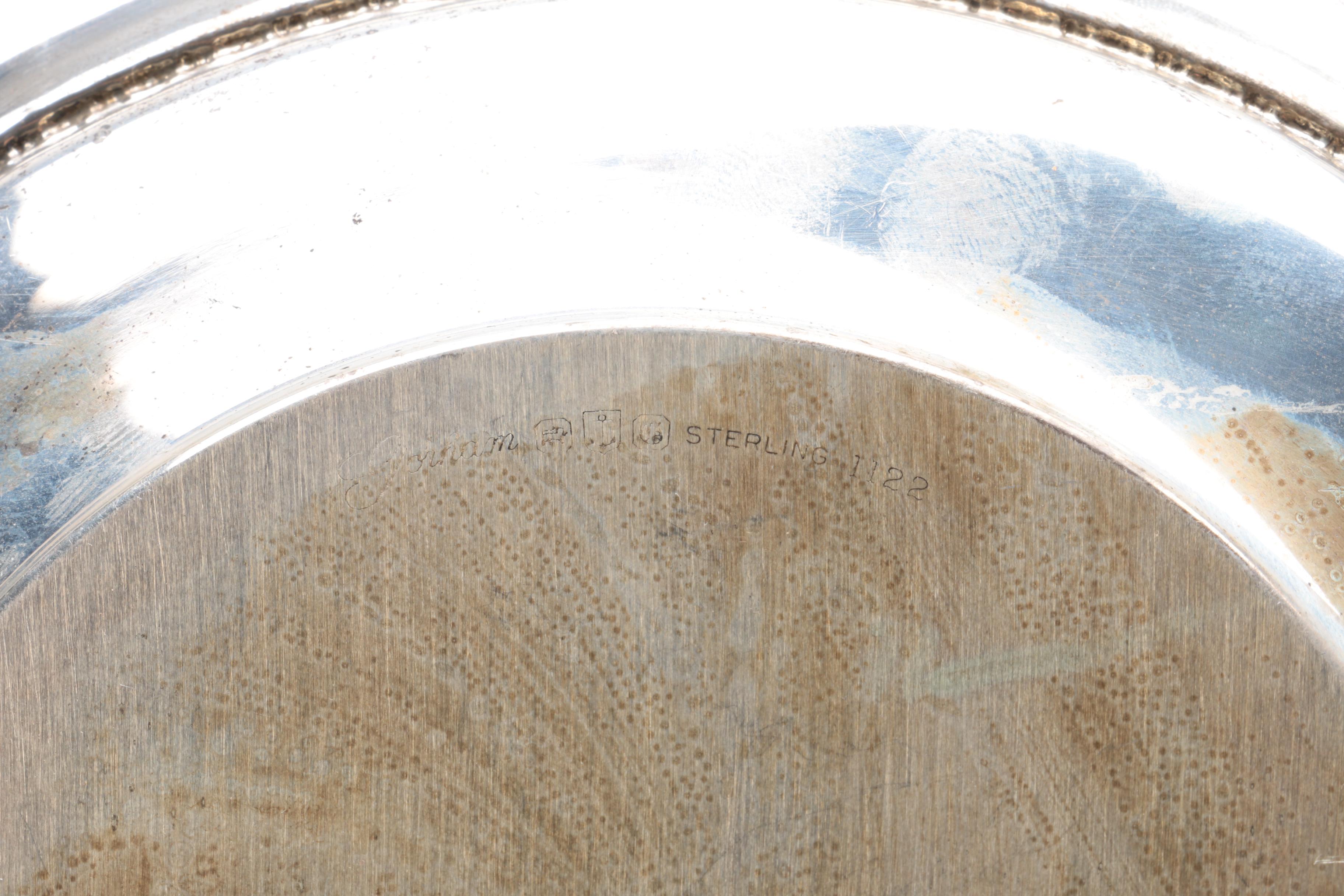 Gorham "Strasbourg" Sterling Silver Sandwich Plate