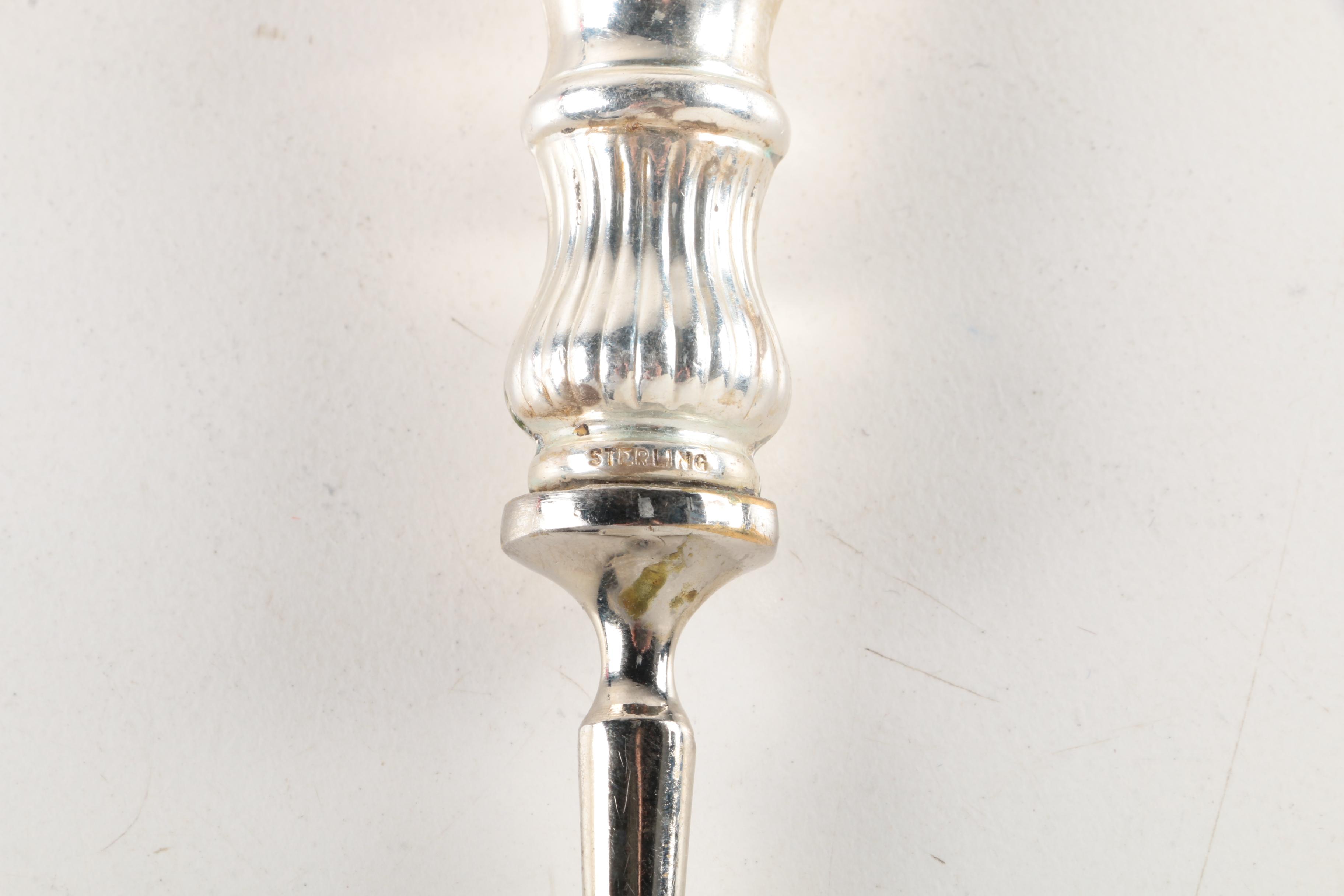 Hotchkiss & Schreuder Fiddle Handled Sterling Spoon and Assorted Sterling Spoons