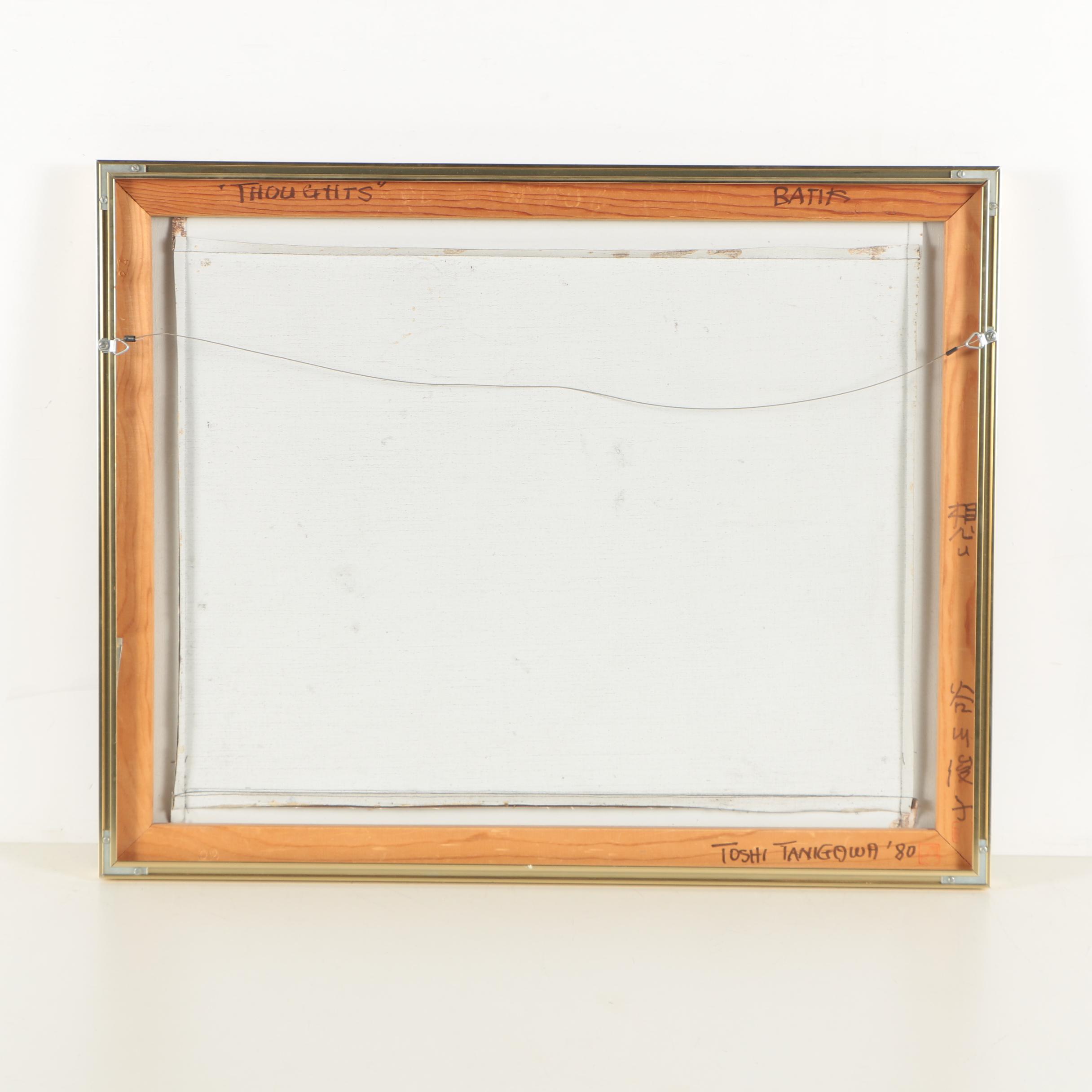 Toshi Tanigowa Woodblock Print "Thoughts"