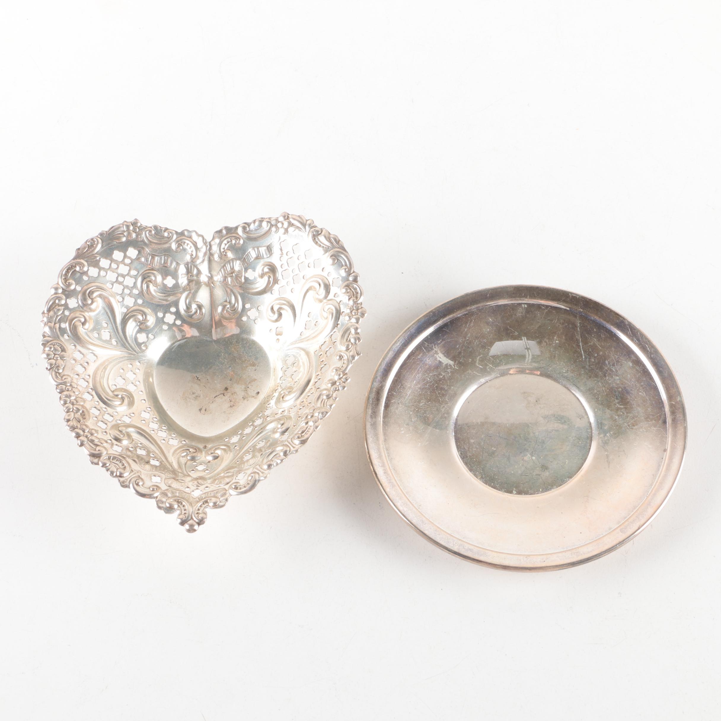 Gorham Sterling Silver Bon Bon Bowl with Newport Sterling Dish