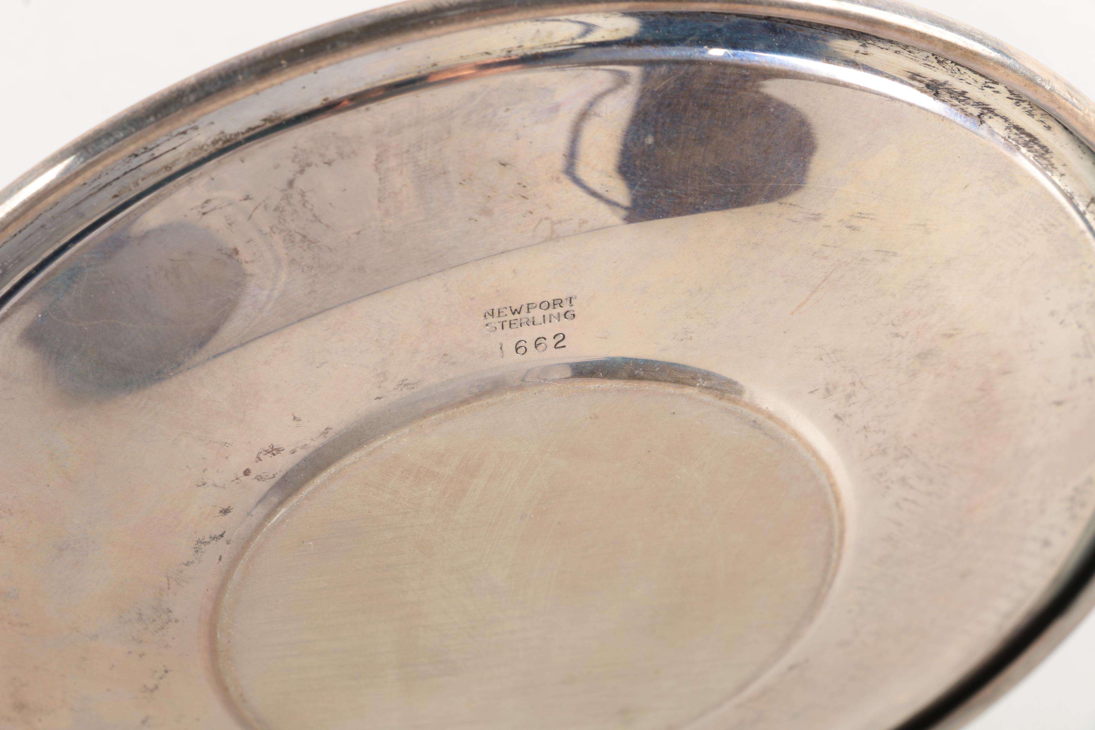 Gorham Sterling Silver Bon Bon Bowl with Newport Sterling Dish