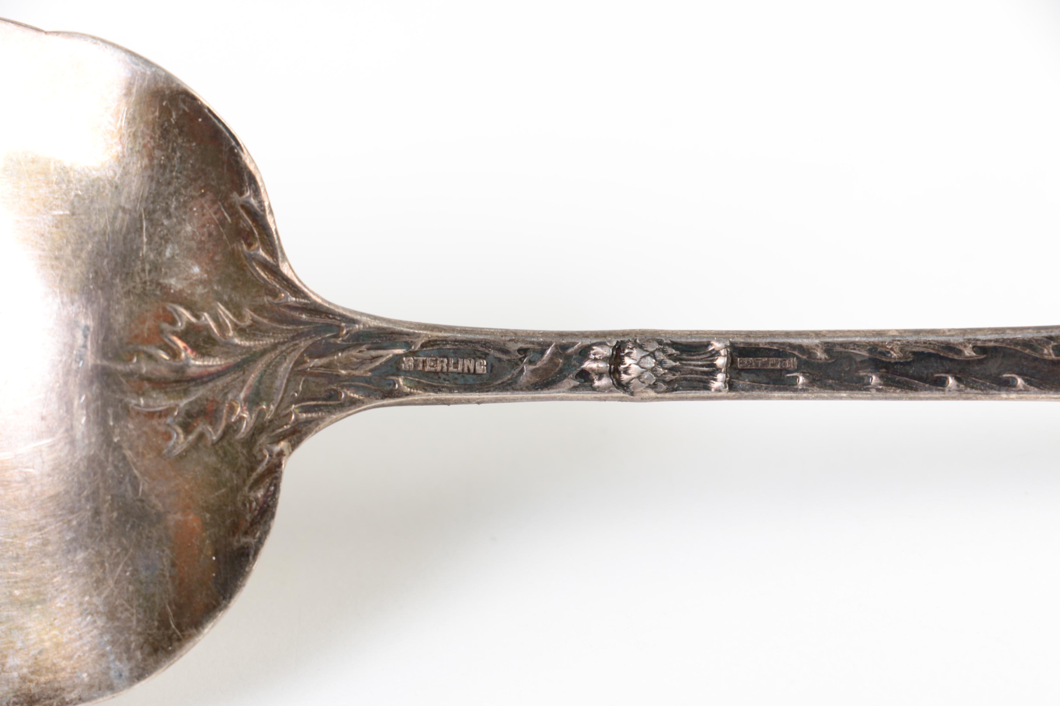 Amston "Gladstone" Sterling Silver Dessert Server and Sterling Silver Server