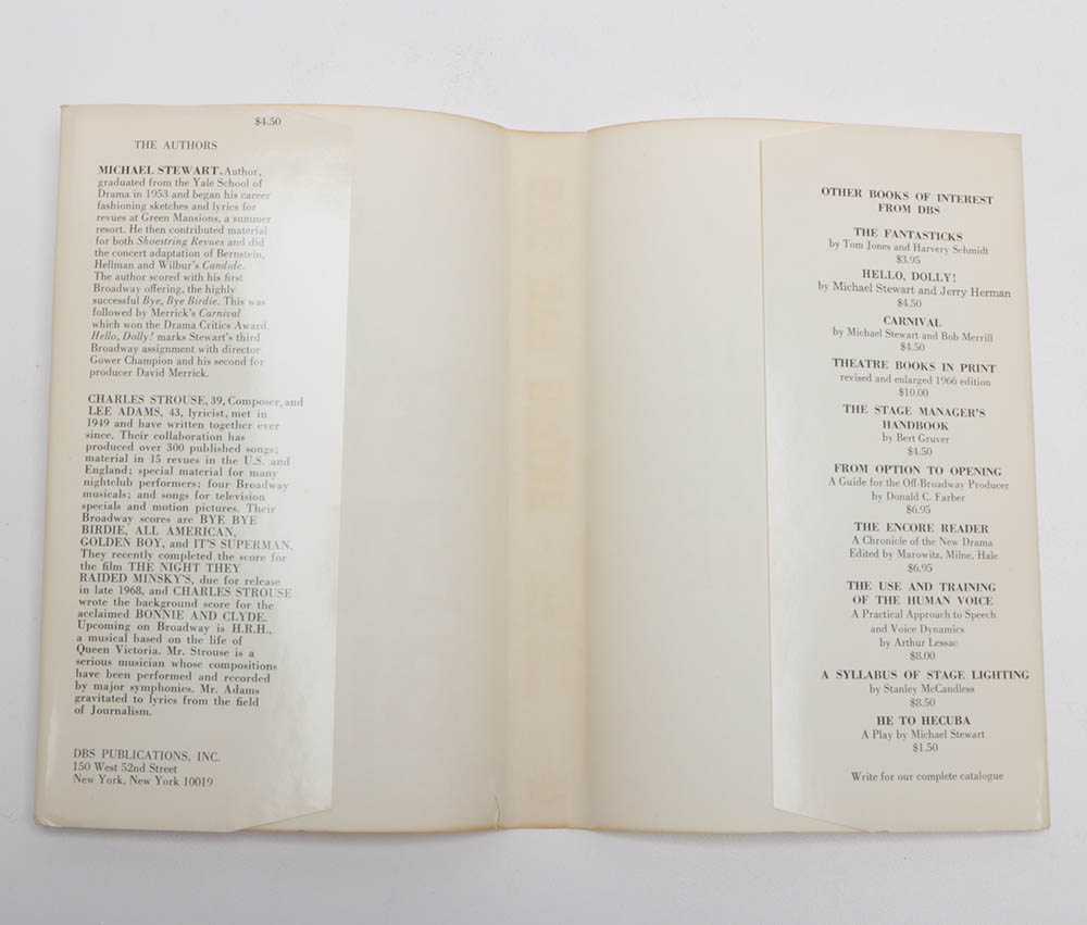 1962 First Trade Edition "Bye Bye Birdie"