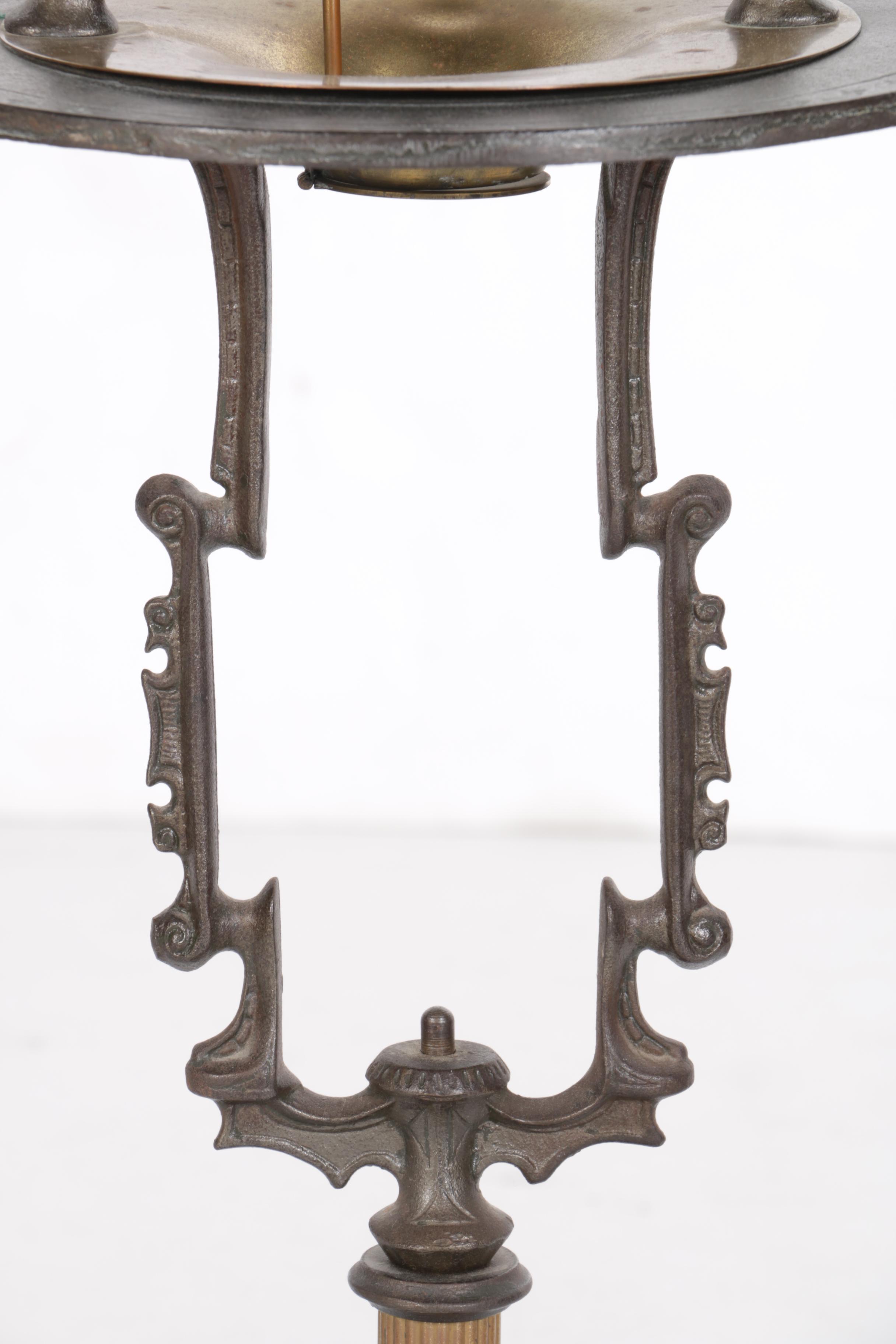 Antique Alfred Dunhill Brass Floor Ashtray Stand