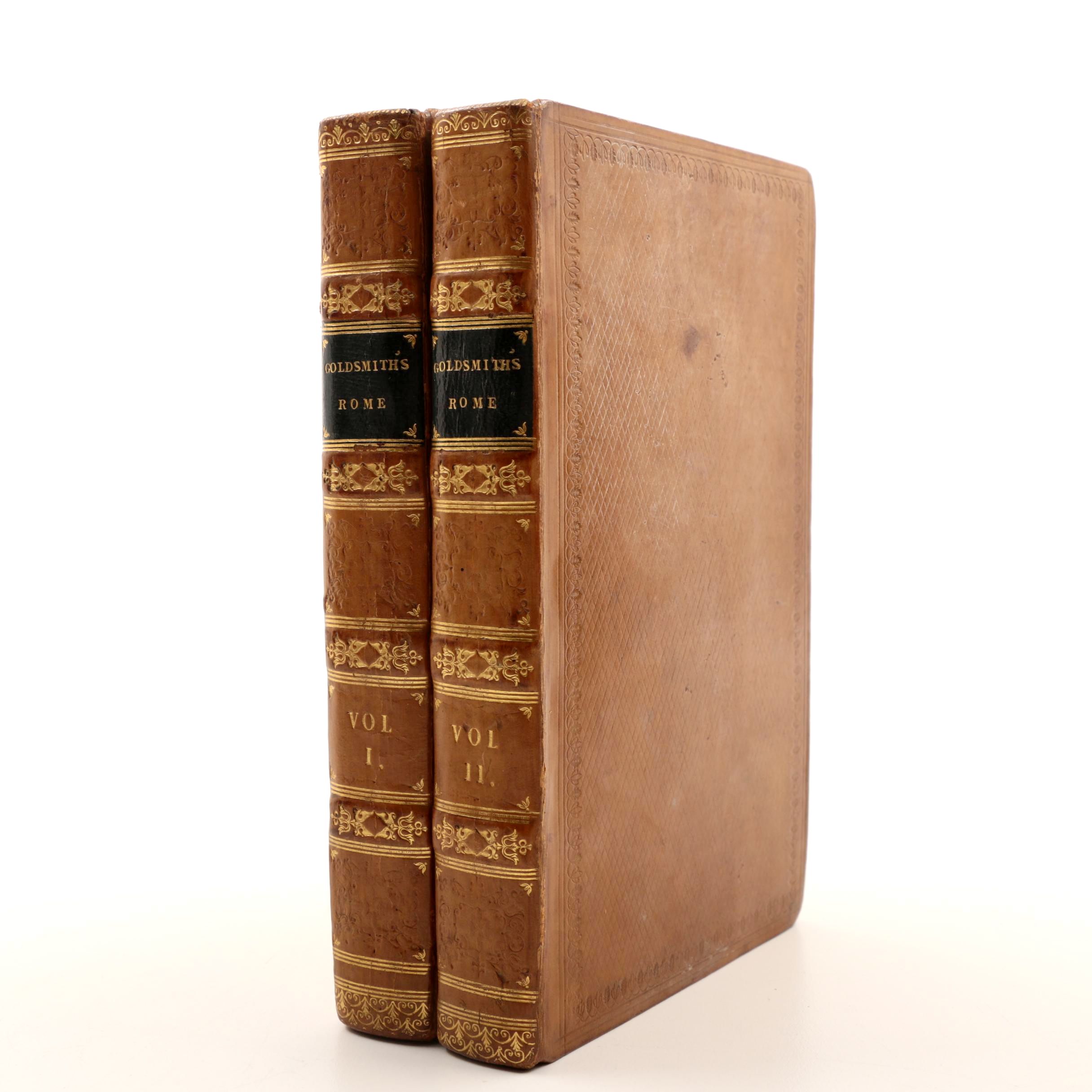 1812 "The History of Rome" by Oliver Goldsmith in Two Volumes