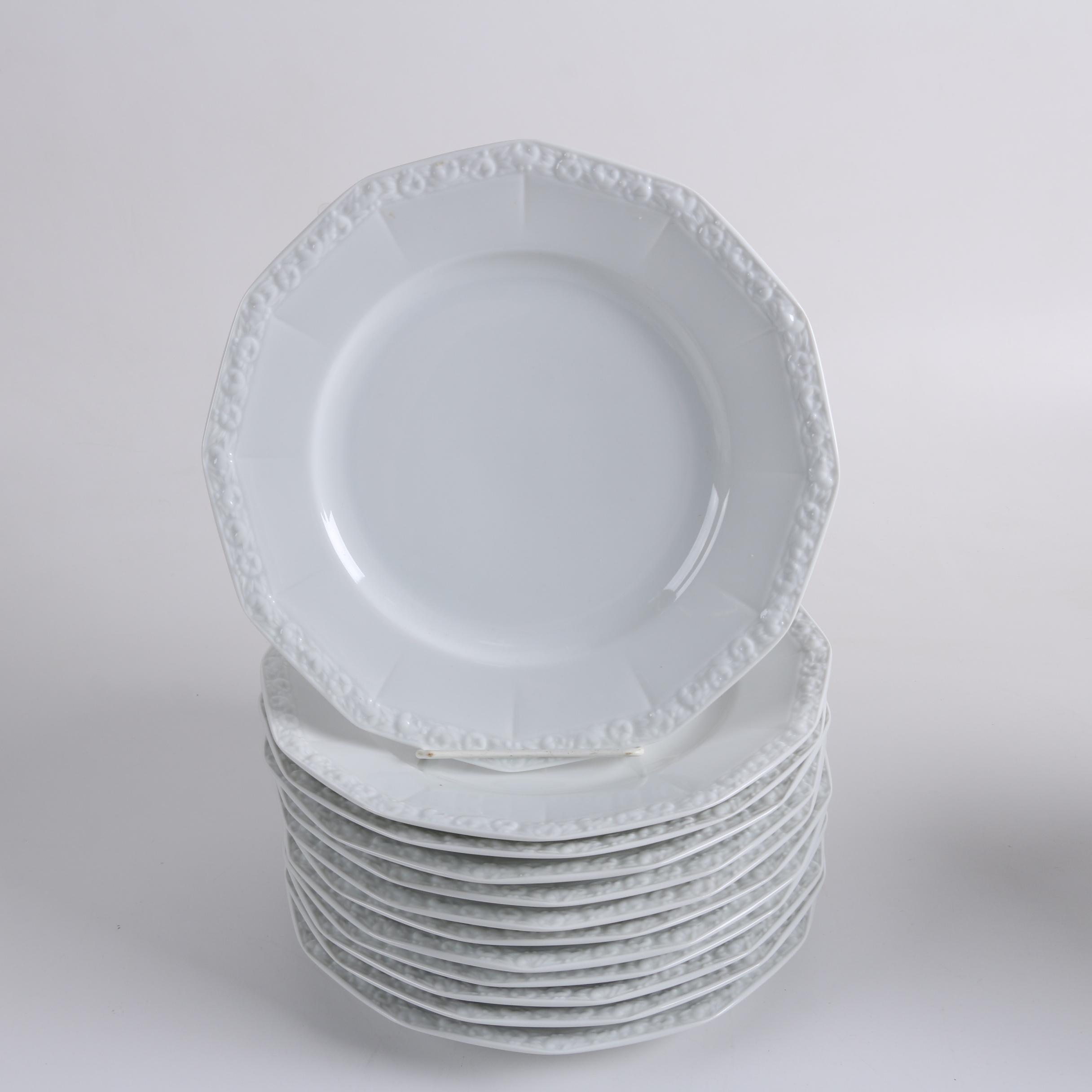 Rosenthal "Maria White" Classic Rose Dinnerware