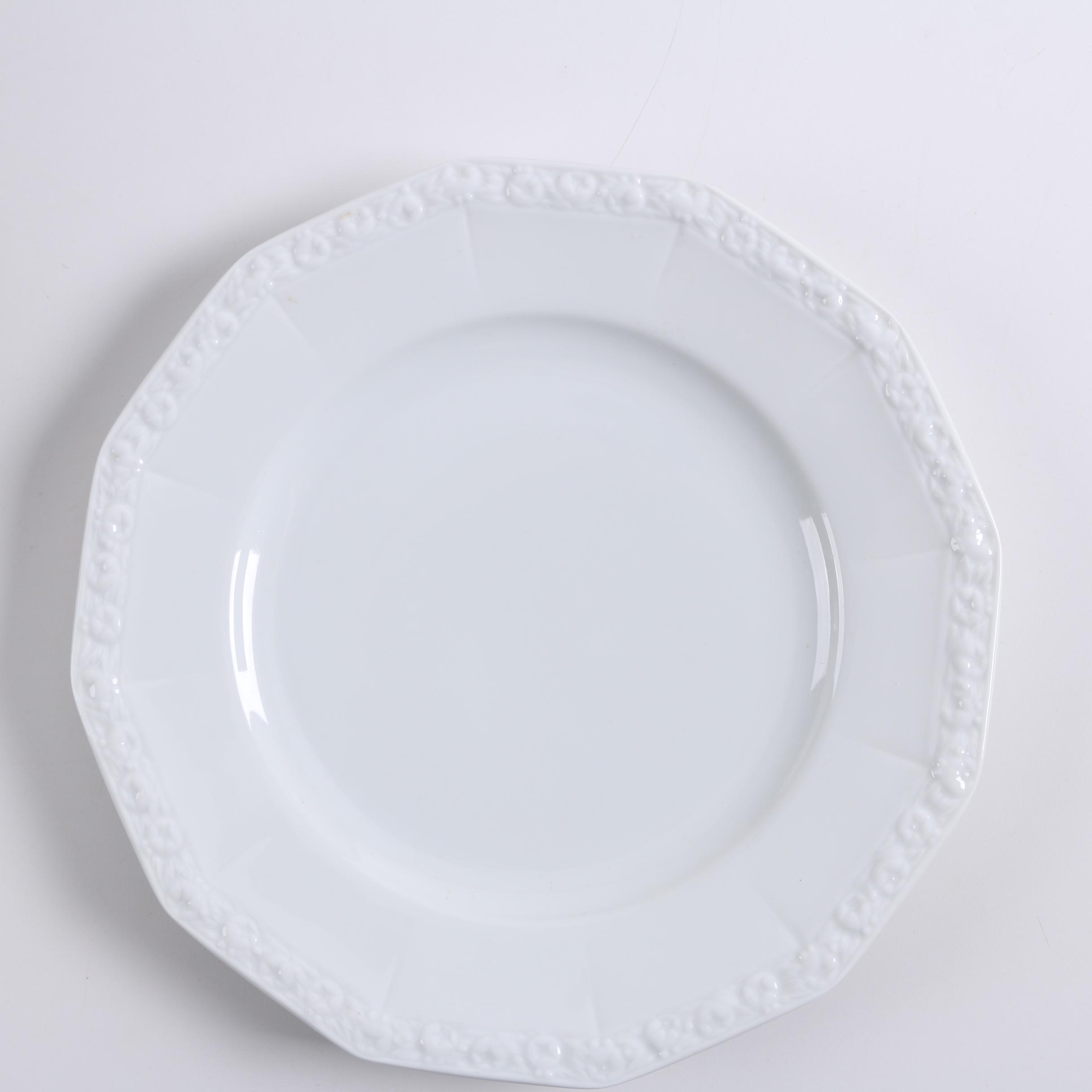 Rosenthal "Maria White" Classic Rose Dinnerware