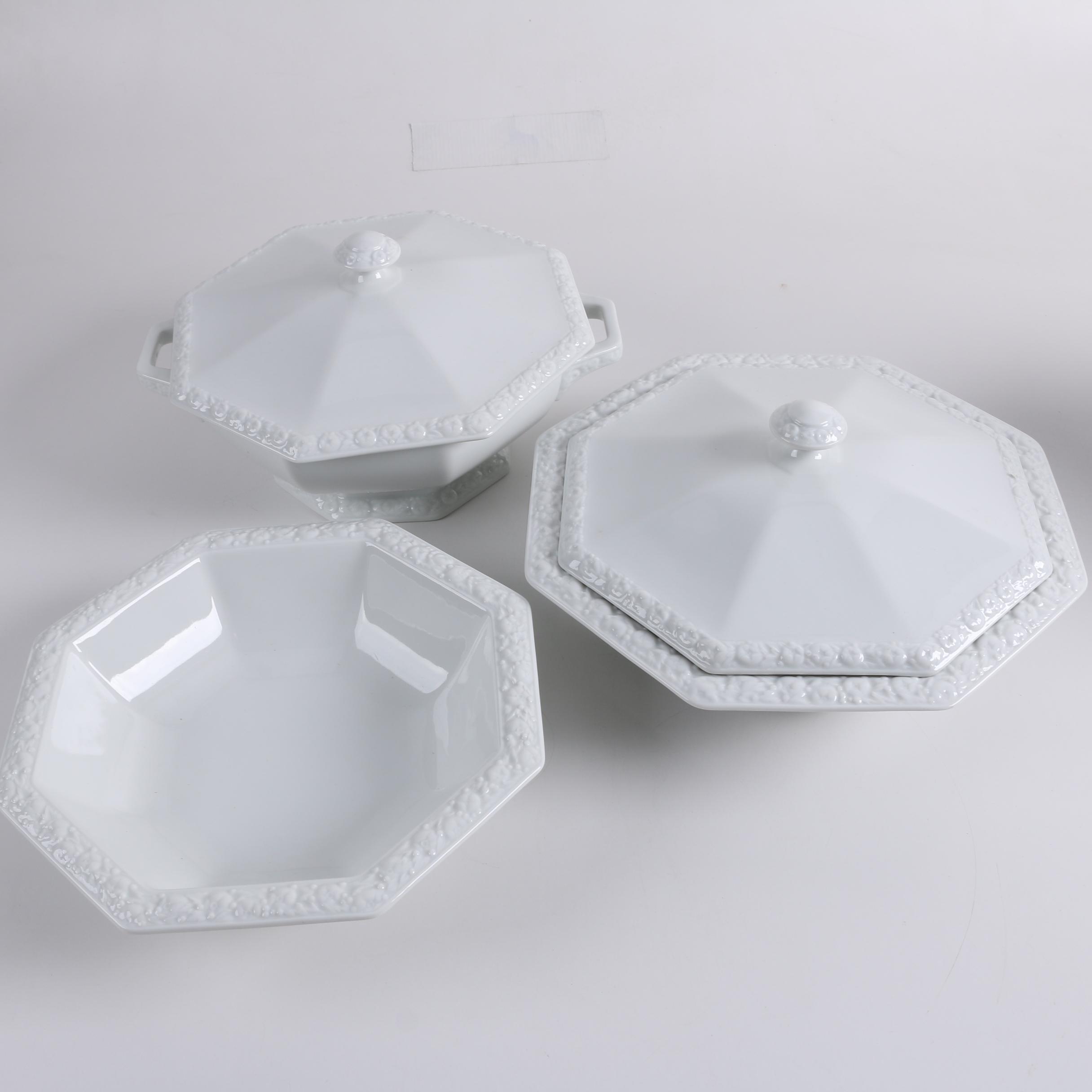 Rosenthal "Maria White" Classic Rose Dinnerware