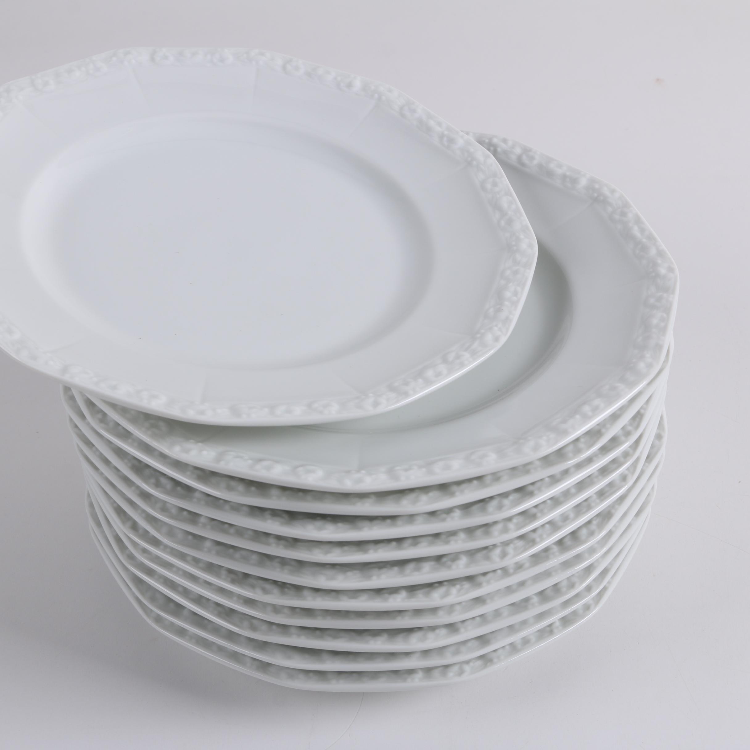 Rosenthal "Maria White" Classic Rose Dinnerware