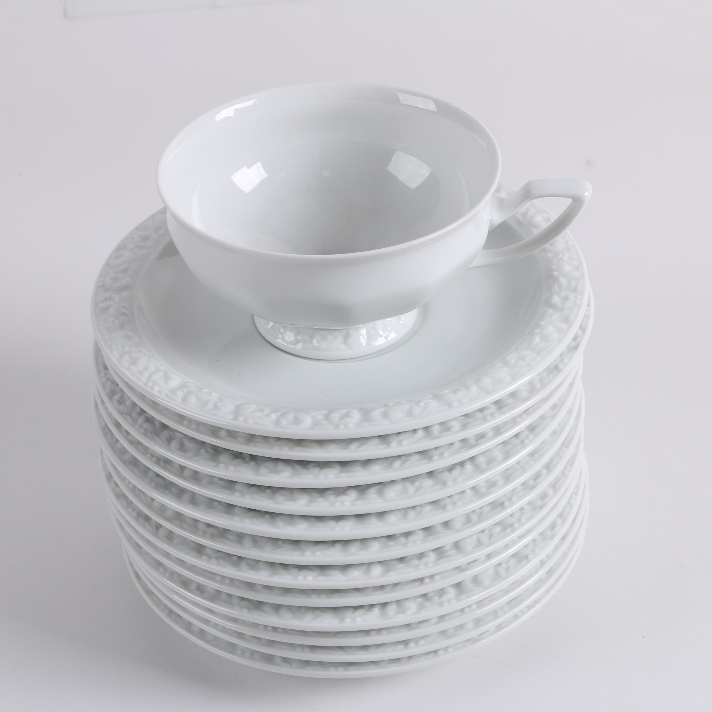 Rosenthal "Maria White" Classic Rose Dinnerware