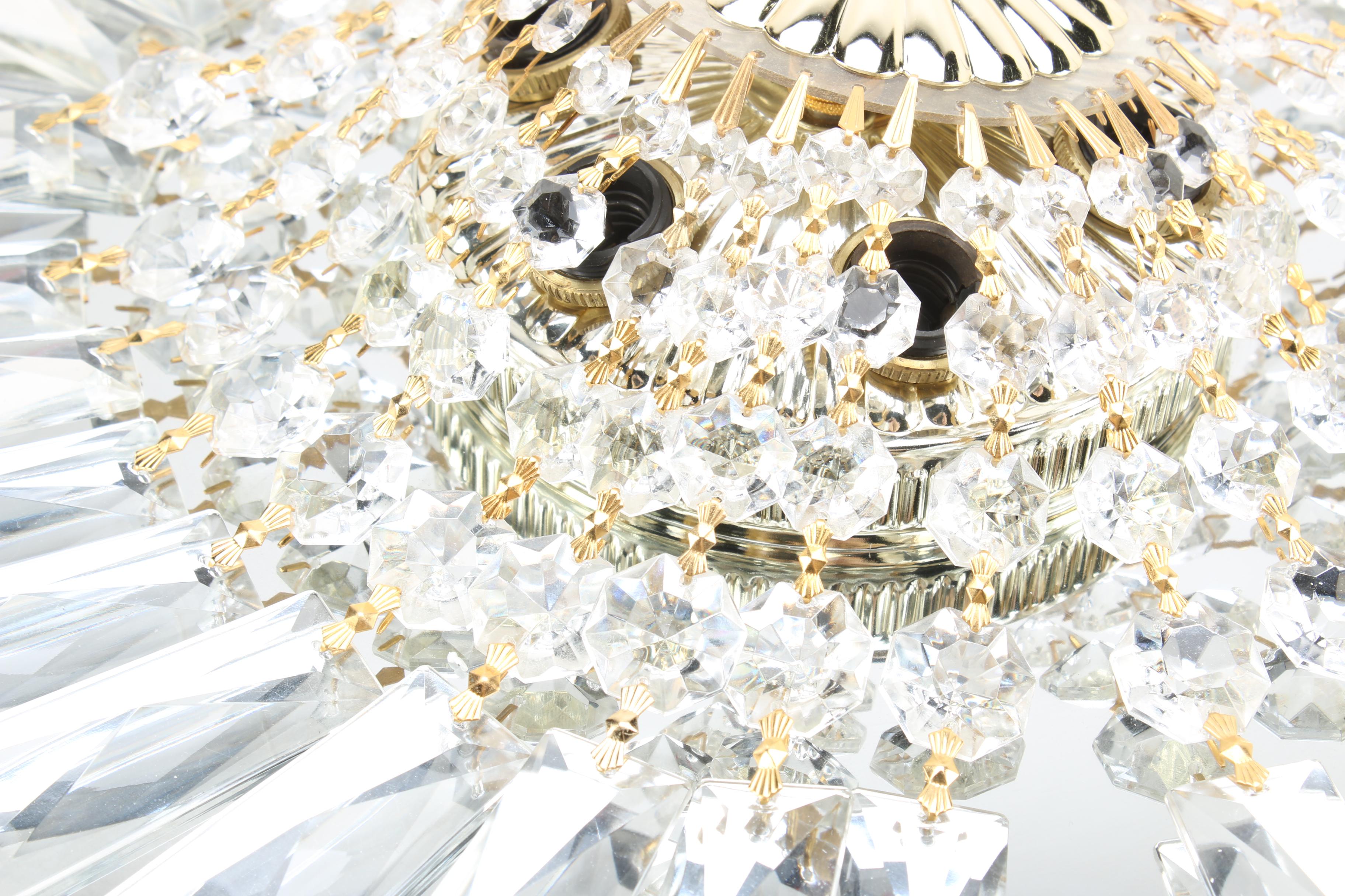 Glass Prism Chandelier Fixture