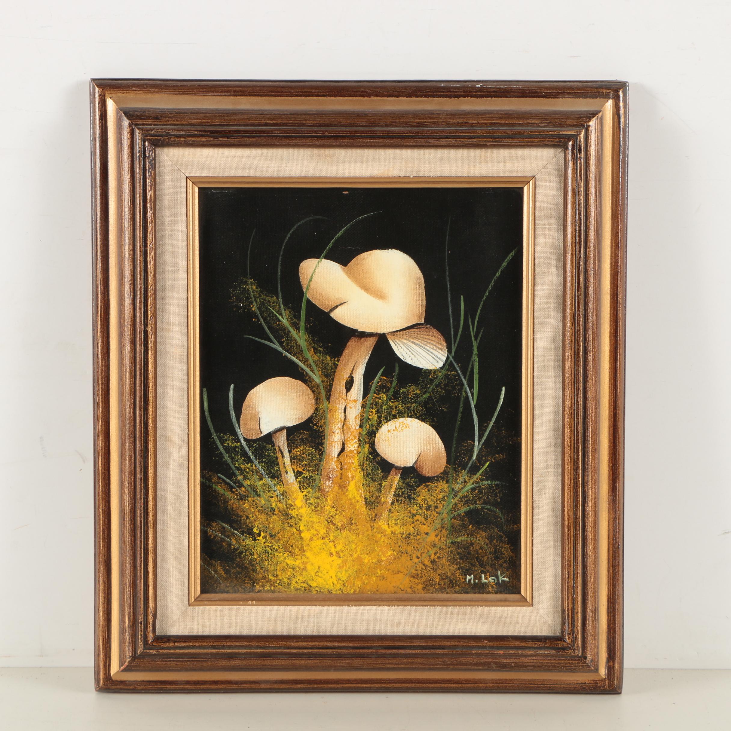 Maria Lak Oil Painting of Mushrooms