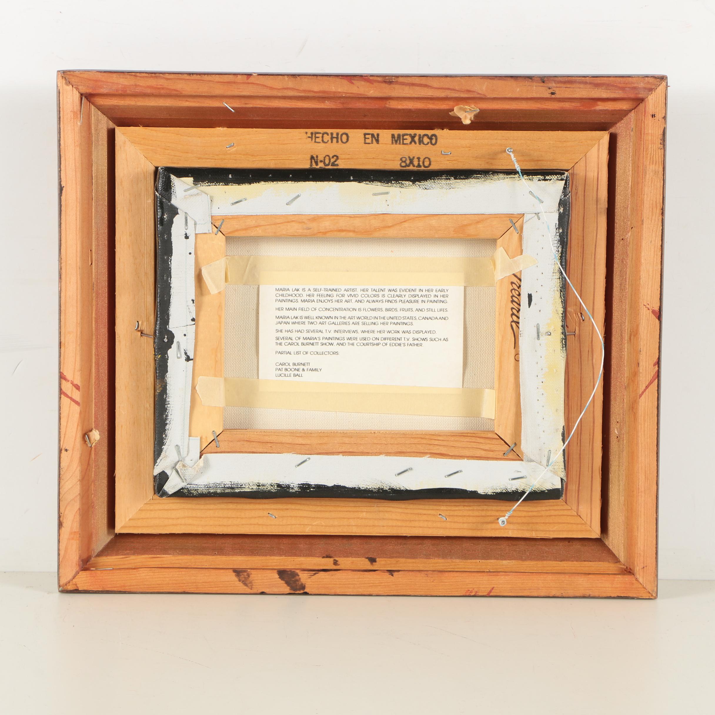 Maria Lak Oil Painting of Mushrooms