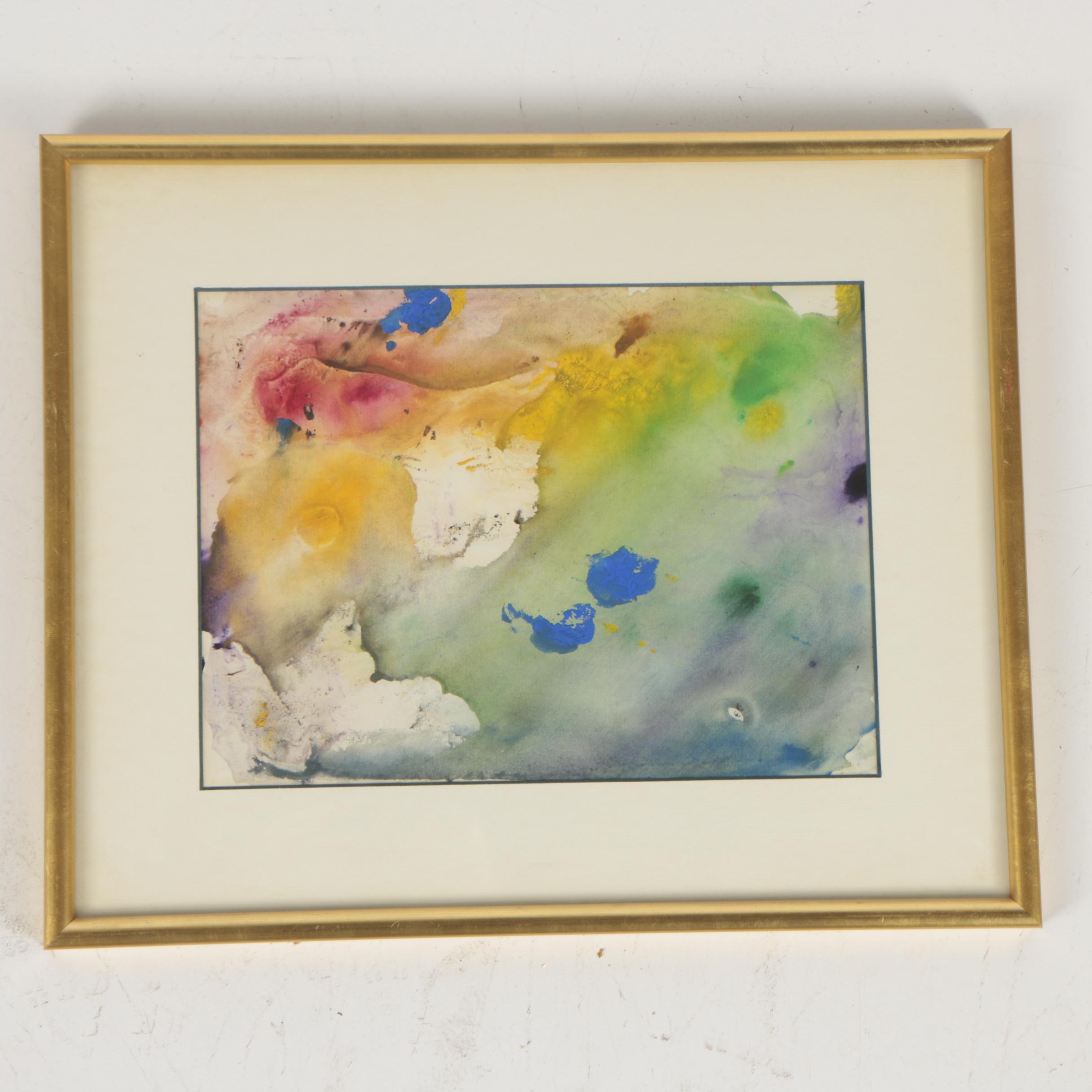 Abstract Watercolor and Gouache Paintings