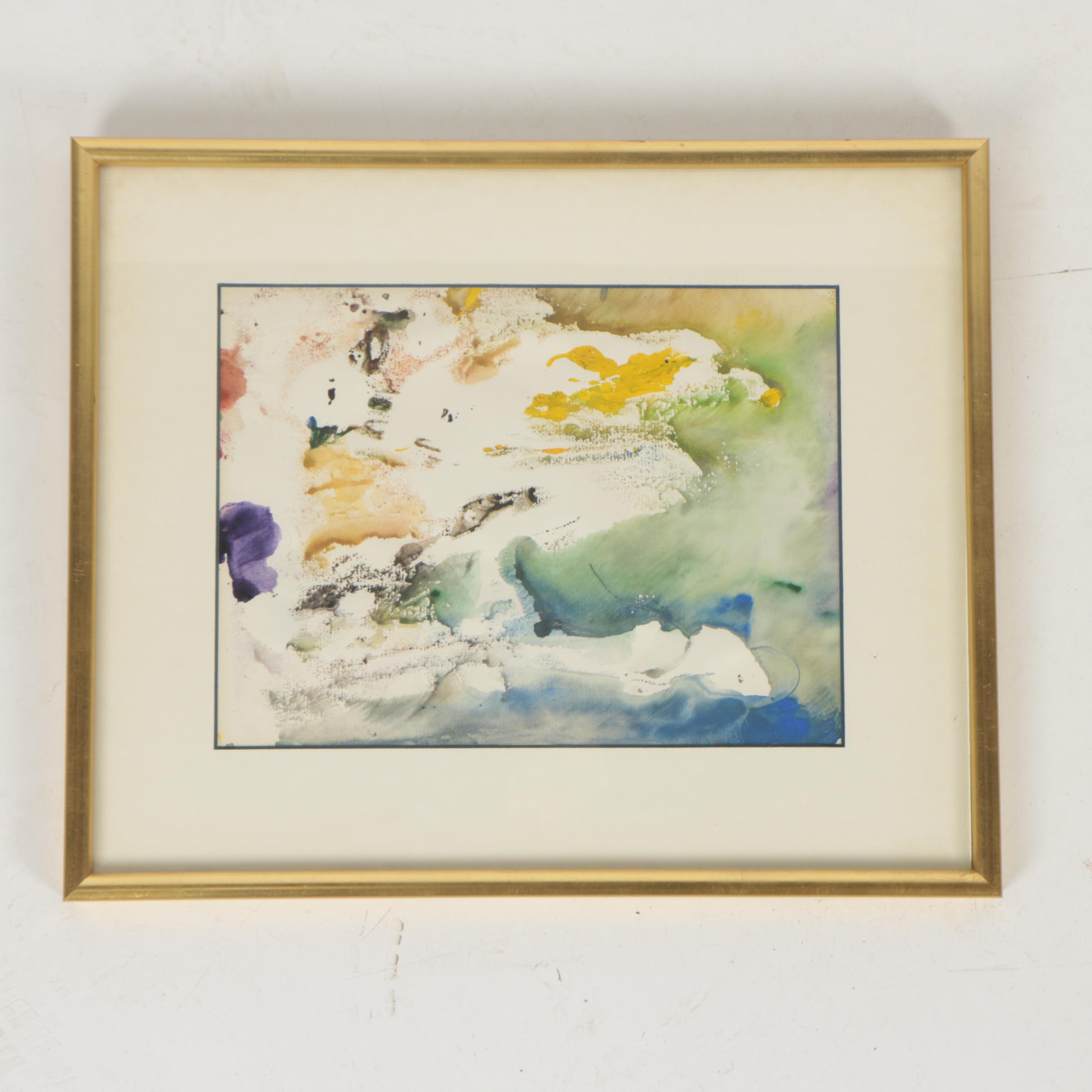 Abstract Watercolor and Gouache Paintings