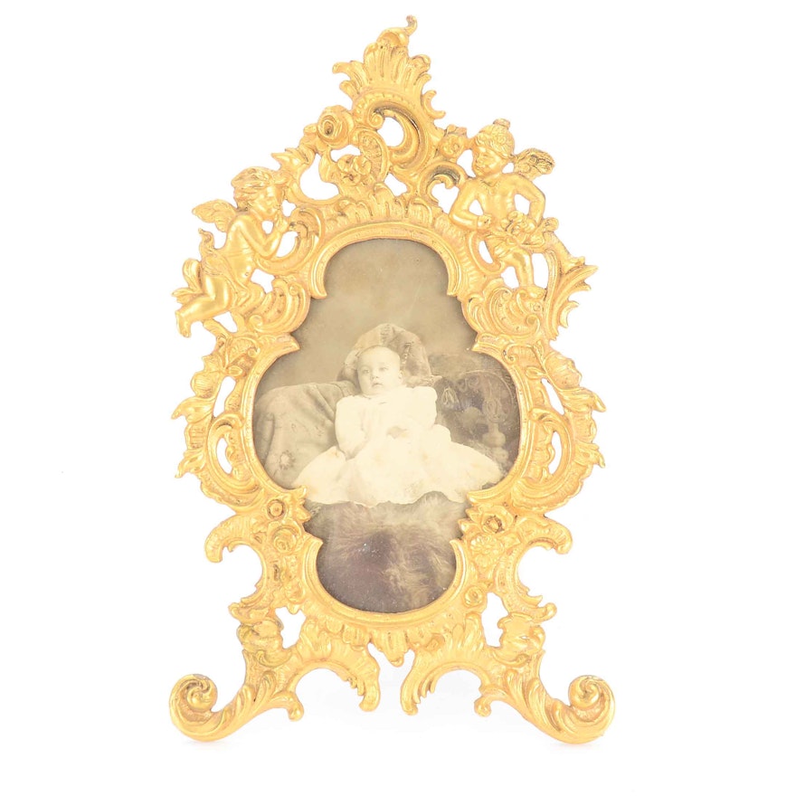 Vintage Gilded Rococo Picture Frame