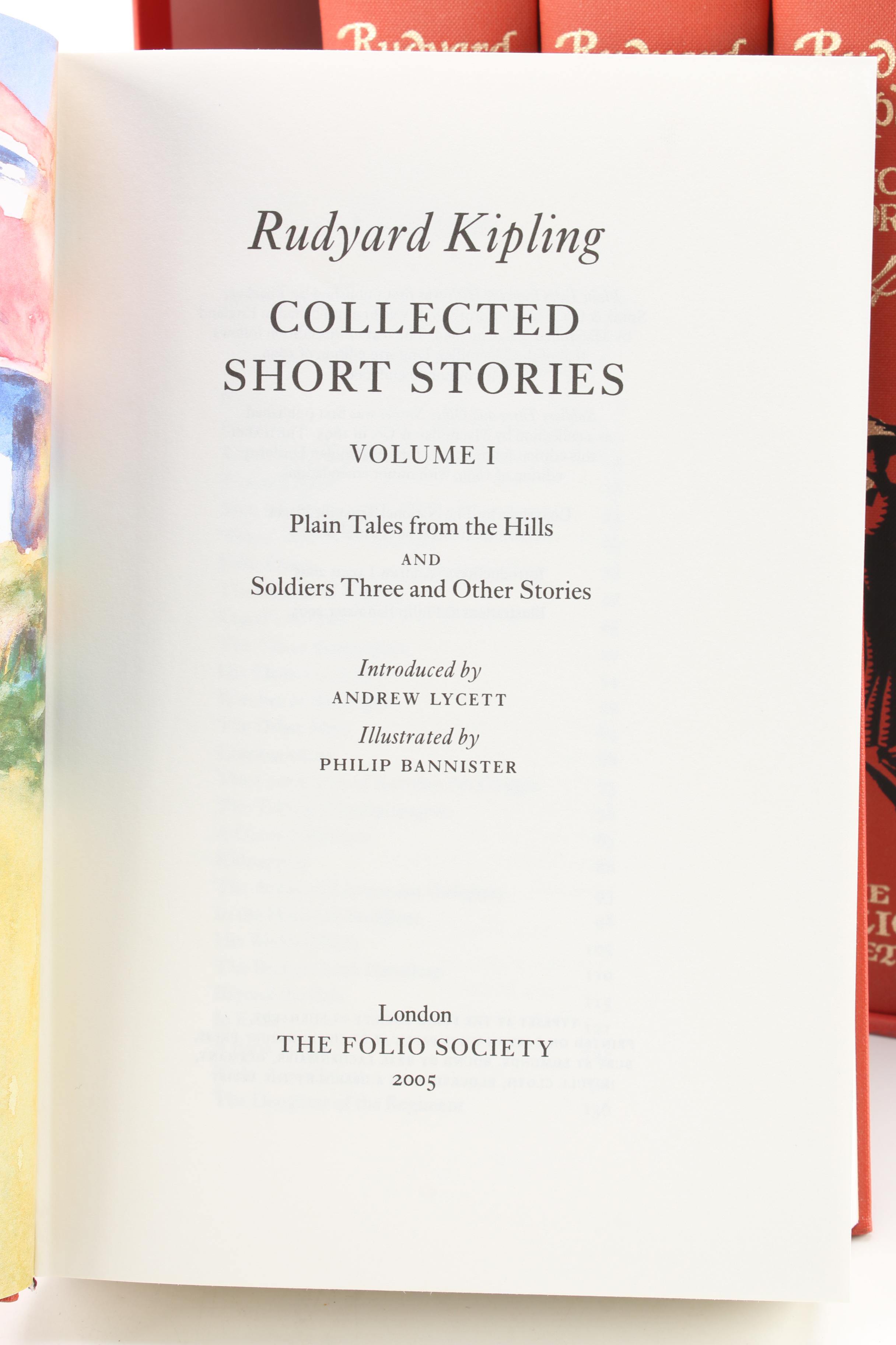 2005 Folio Society Rudyard Kipling Short Stories Box Set