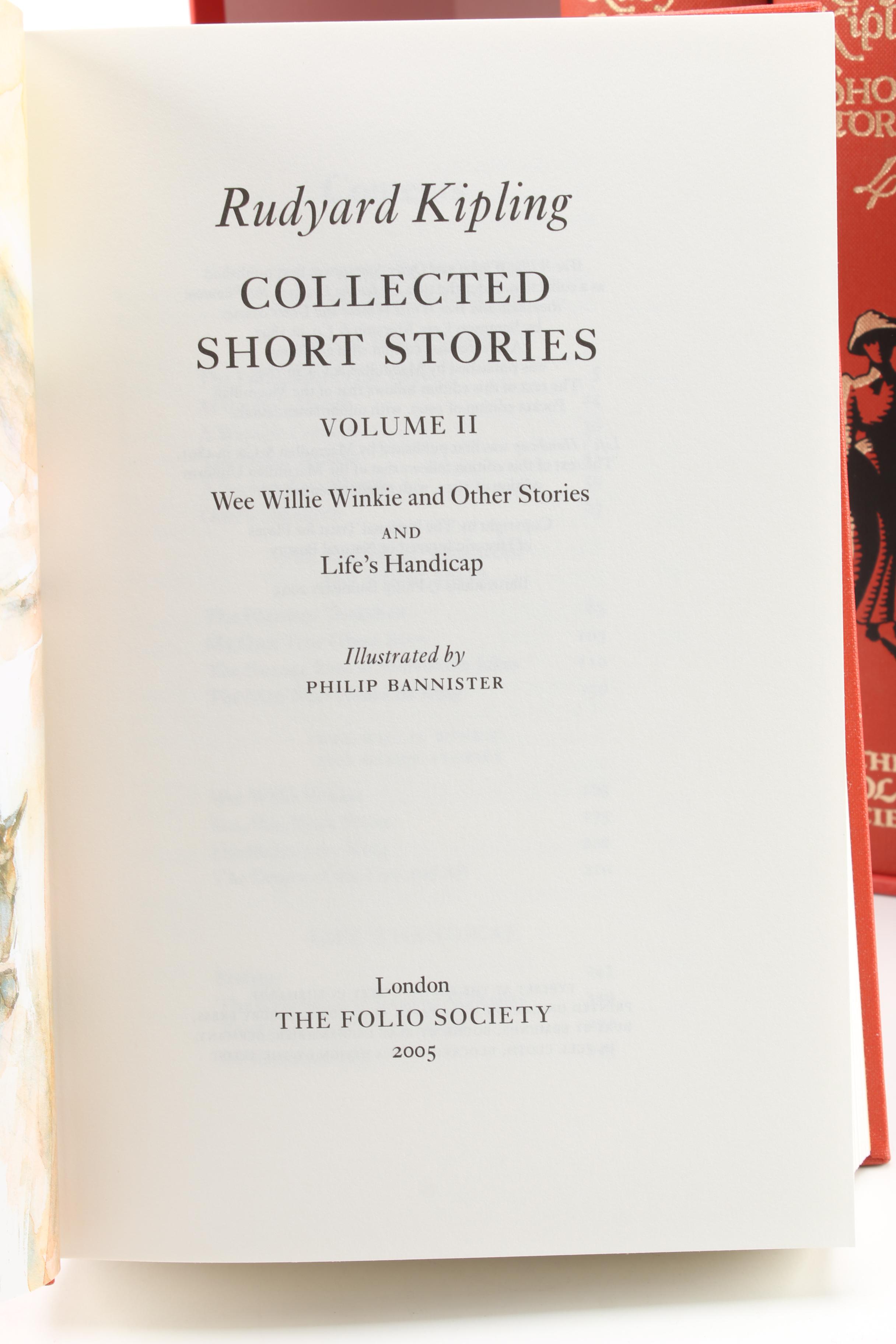 2005 Folio Society Rudyard Kipling Short Stories Box Set