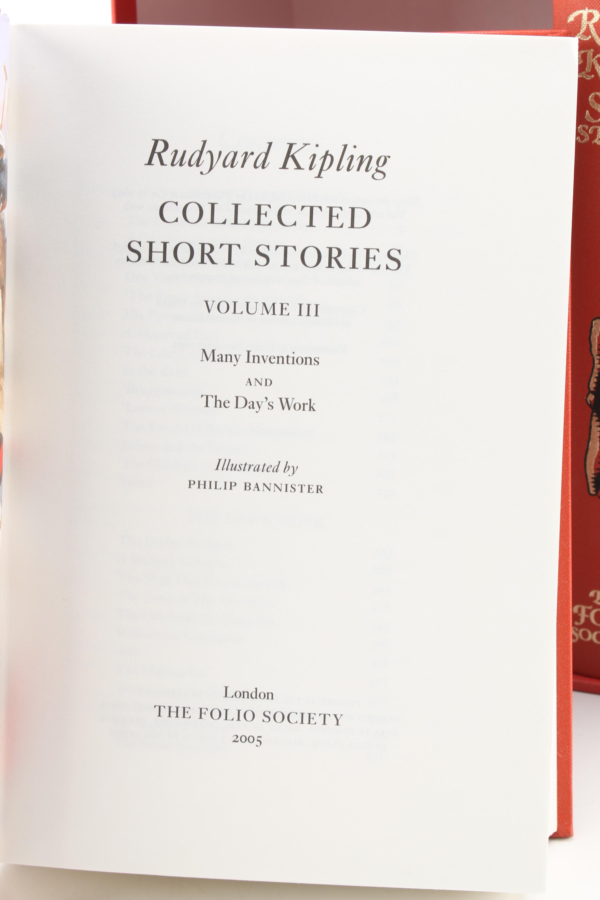 2005 Folio Society Rudyard Kipling Short Stories Box Set