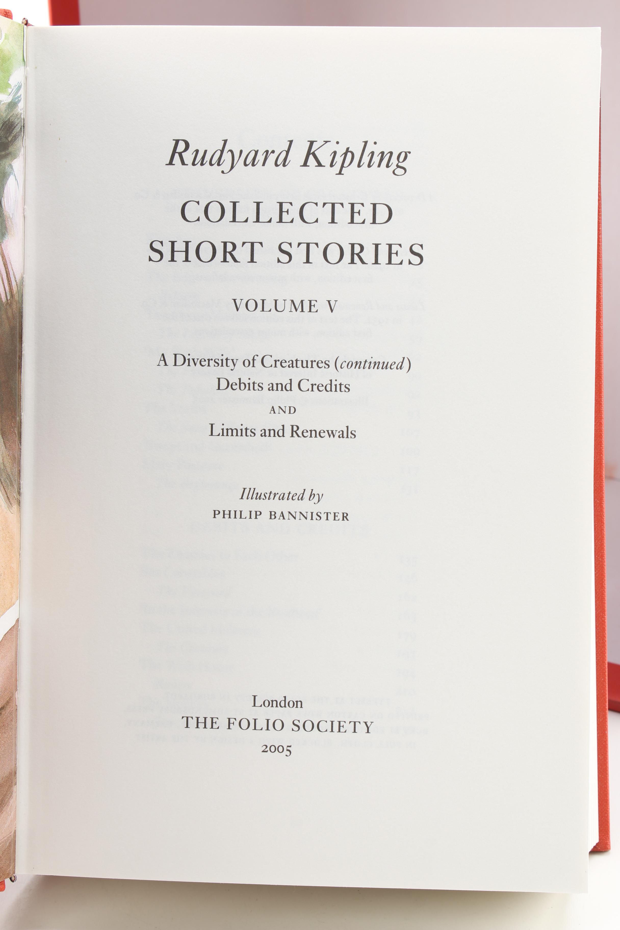 2005 Folio Society Rudyard Kipling Short Stories Box Set