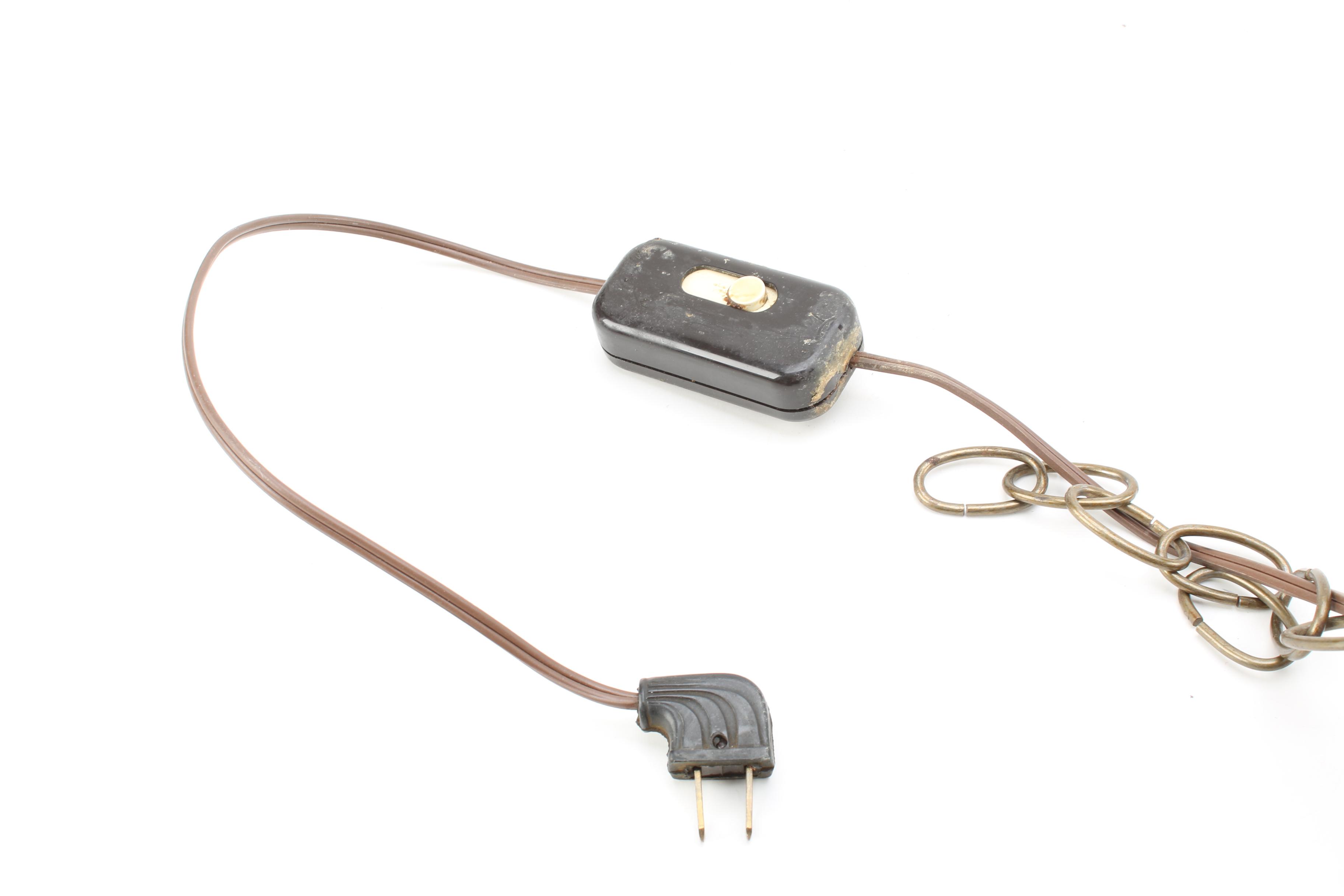 Pair of Stained Glass Hanging Lights