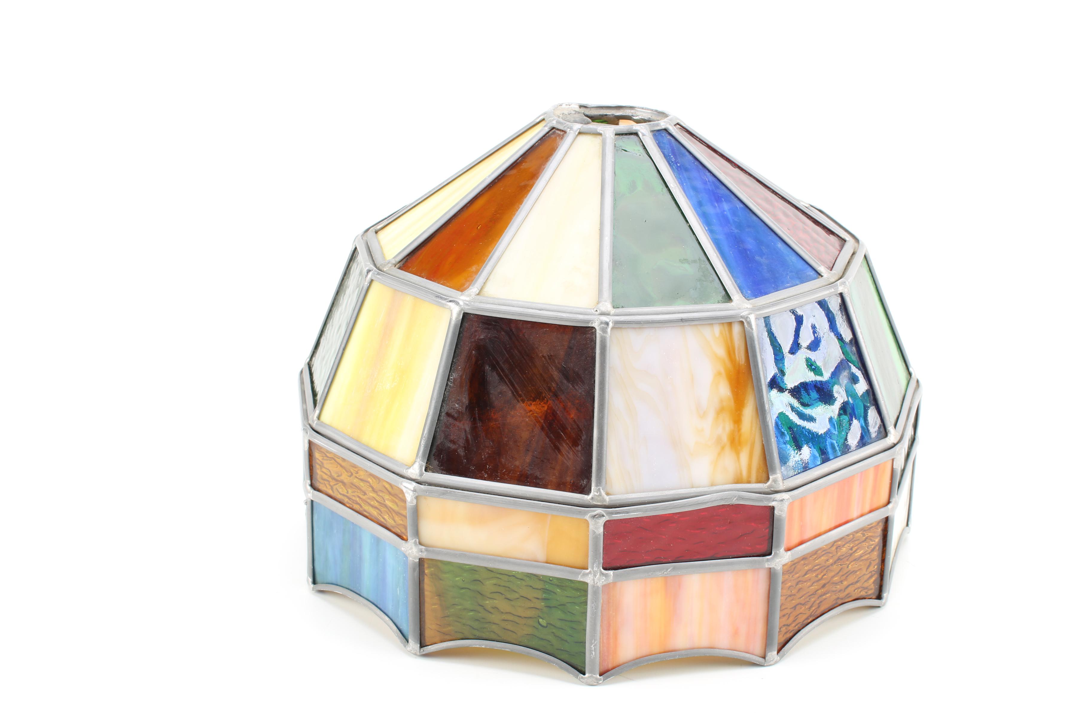 Pair of Stained Glass Hanging Lights