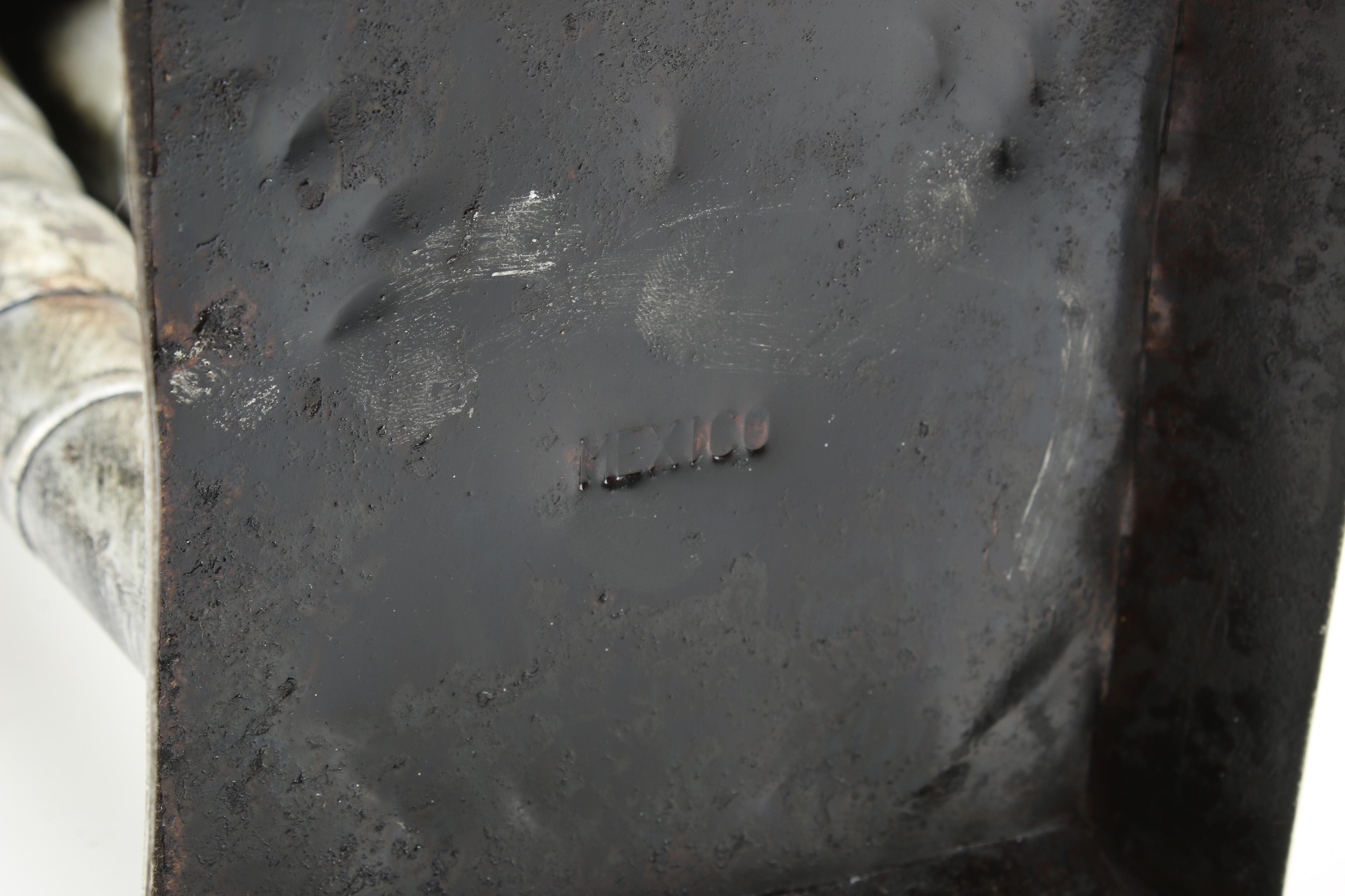 Vintage Mexican Suit of Armor Tin Statue