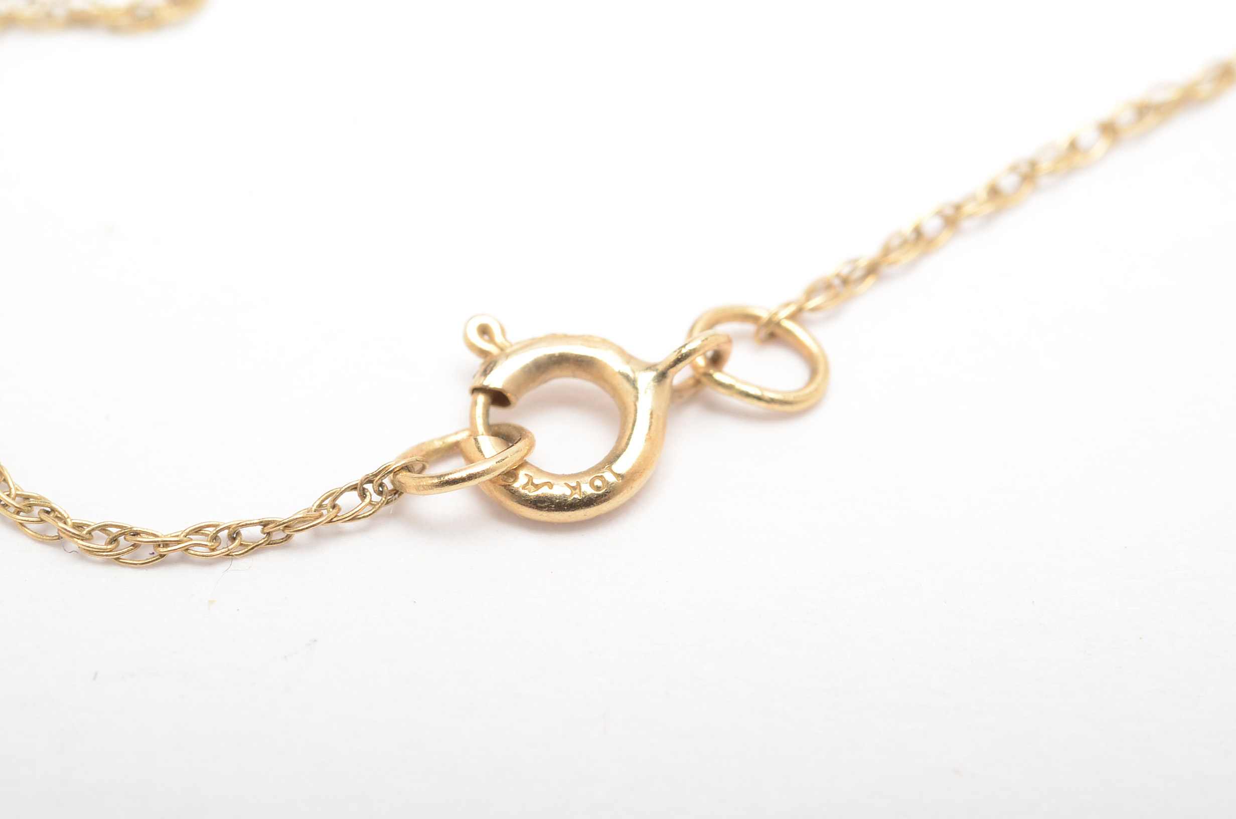 Michael Anthony 10K Yellow Gold Angel Pendant Necklace with Diamond Accent