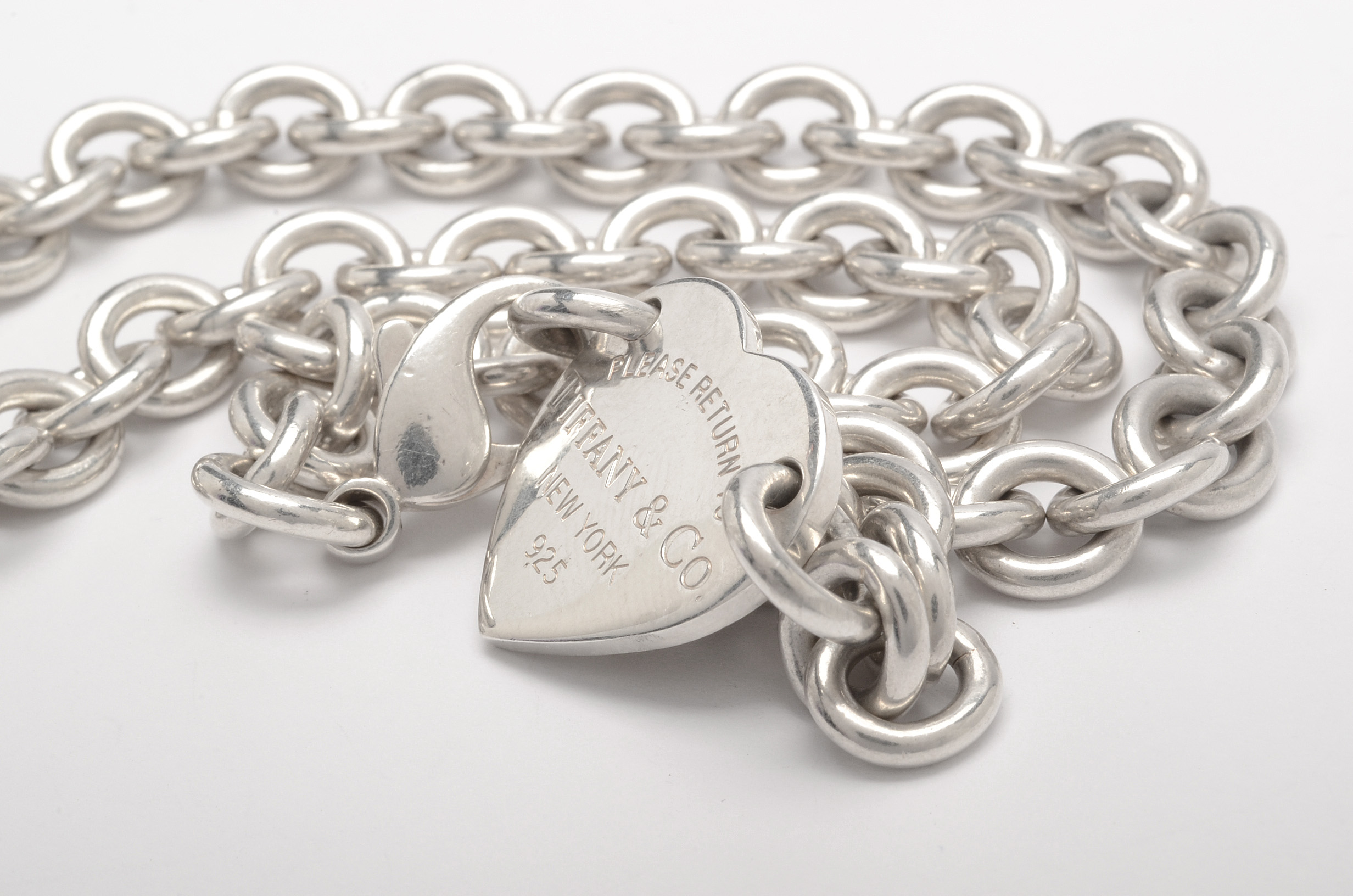 Tiffany & Co. Sterling Silver "Return To Tiffany" Heart Pendant Necklace