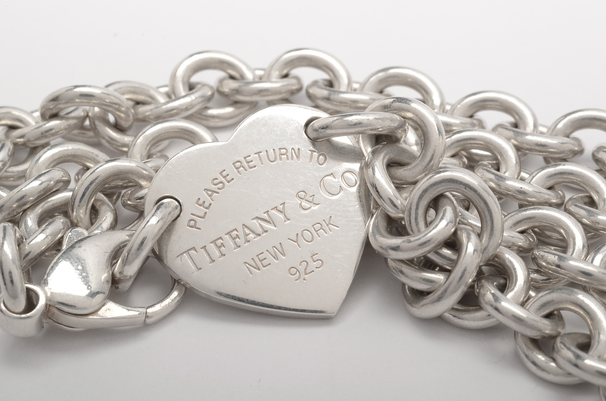 Tiffany & Co. Sterling Silver "Return To Tiffany" Heart Pendant Necklace