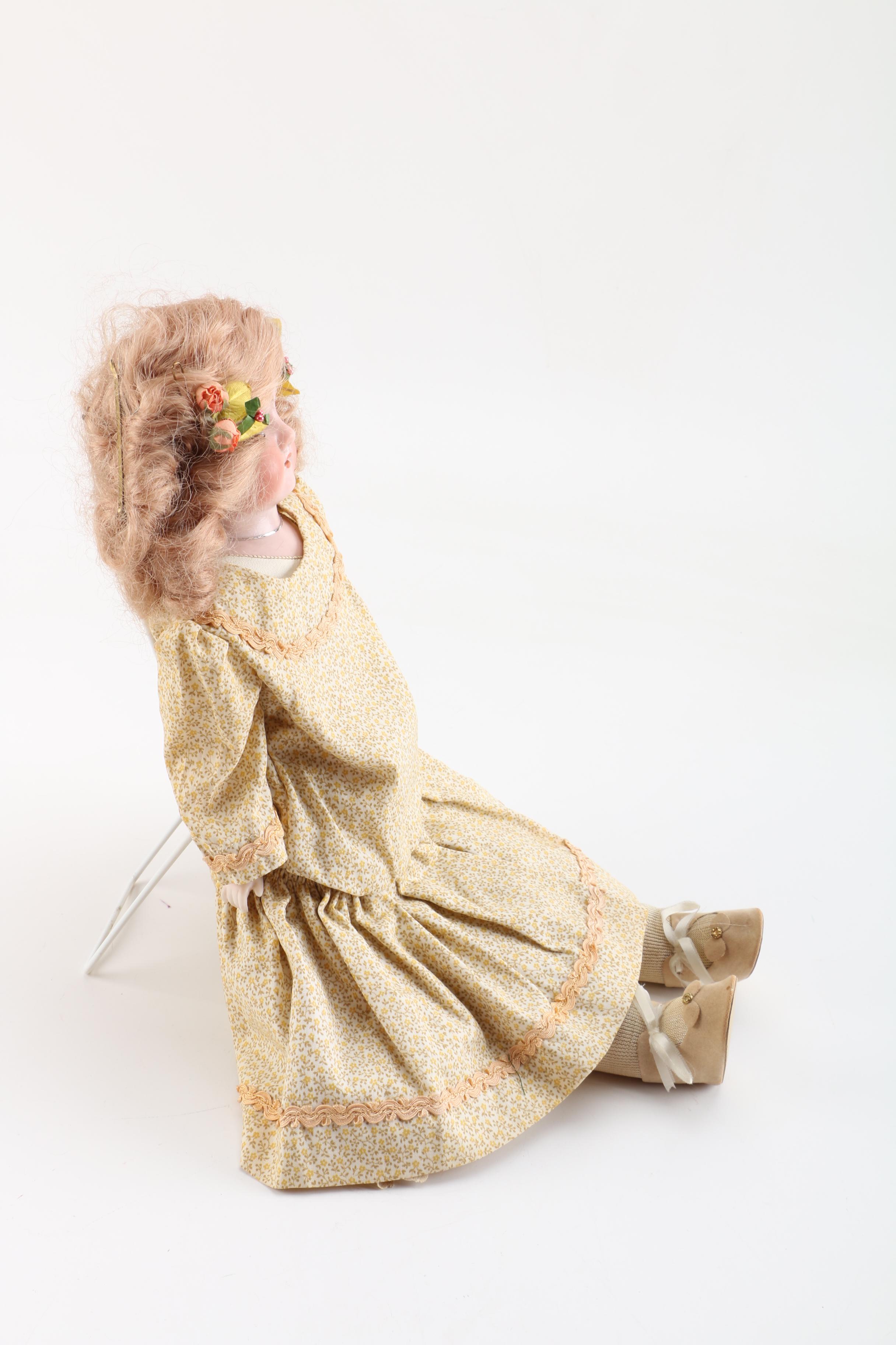 Antique Armand Marseille "Lilly" Bisque and Kid Leather Doll