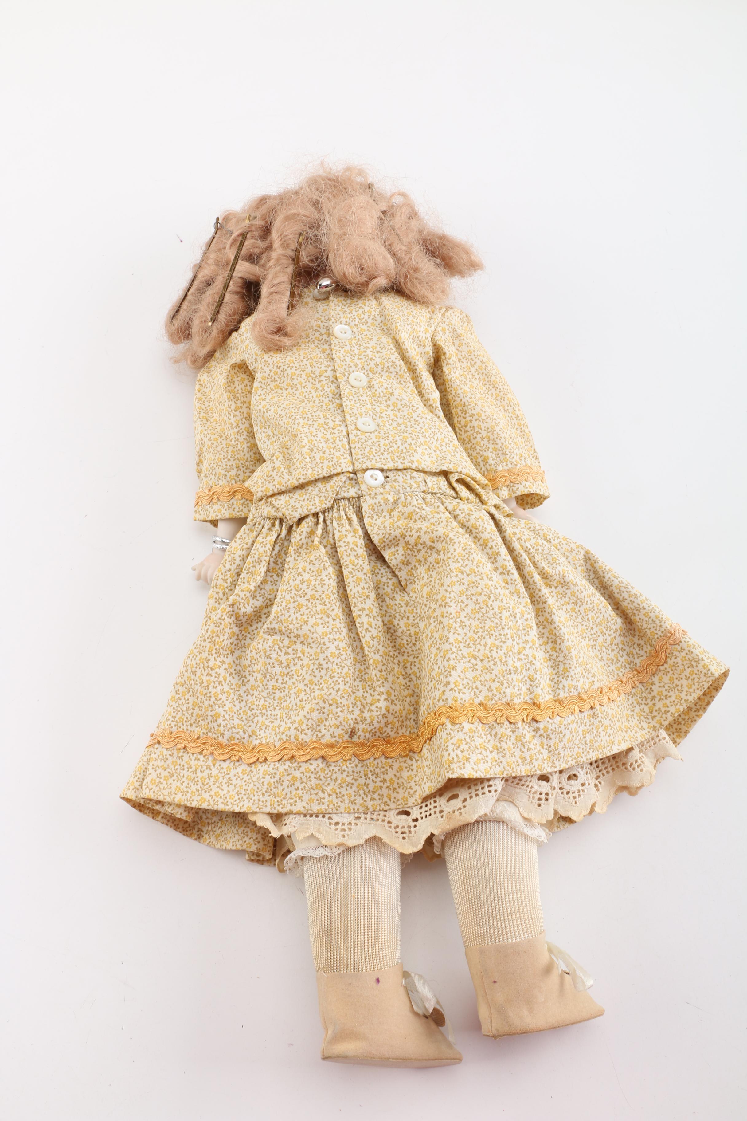 Antique Armand Marseille "Lilly" Bisque and Kid Leather Doll