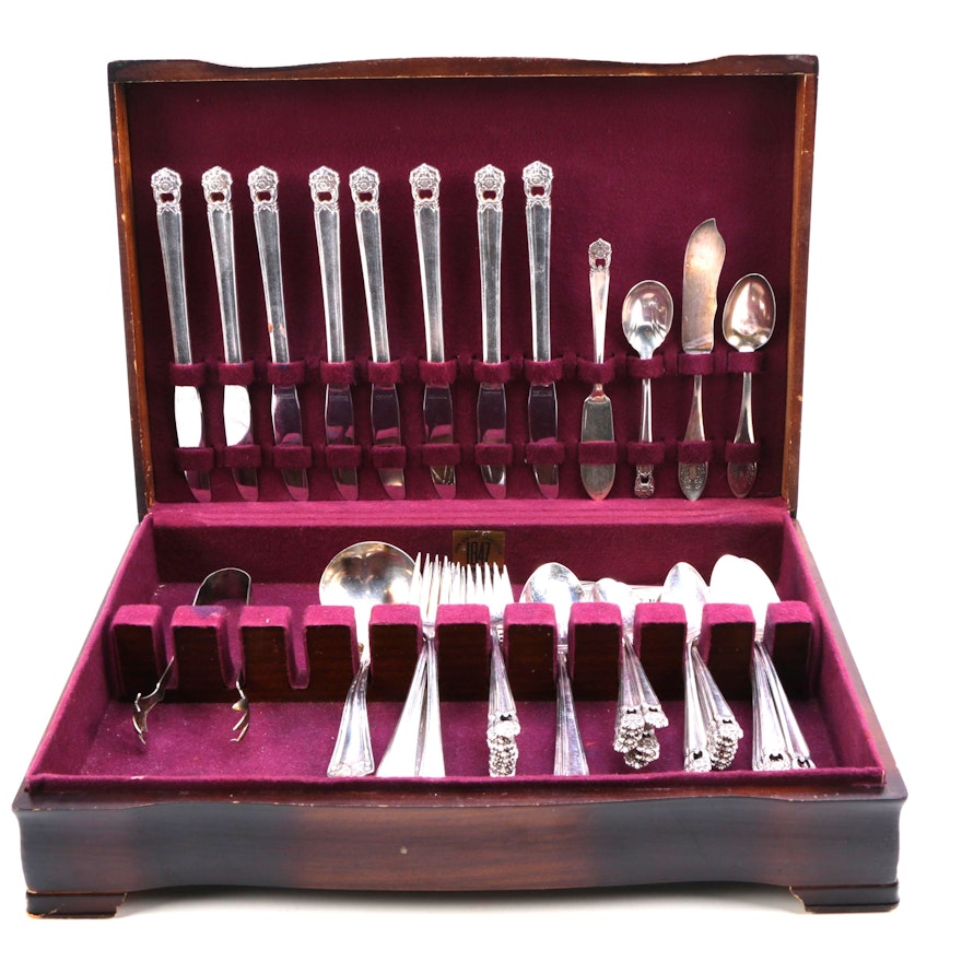 1847 Rogers Bros. "Eternally Yours" Silver Plate Flatware Set