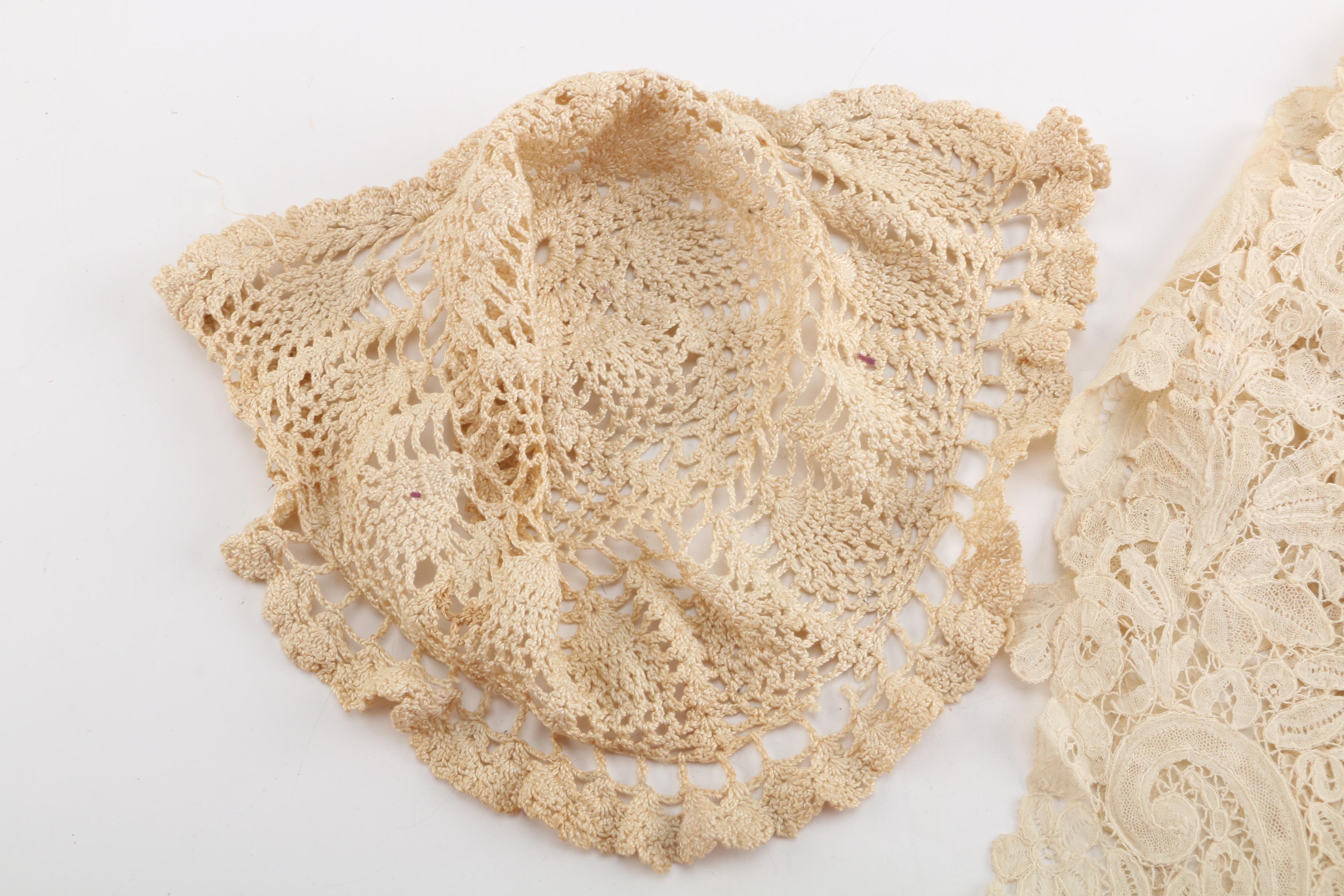 Vintage Handcrafted Crocheted and Needlework Lace