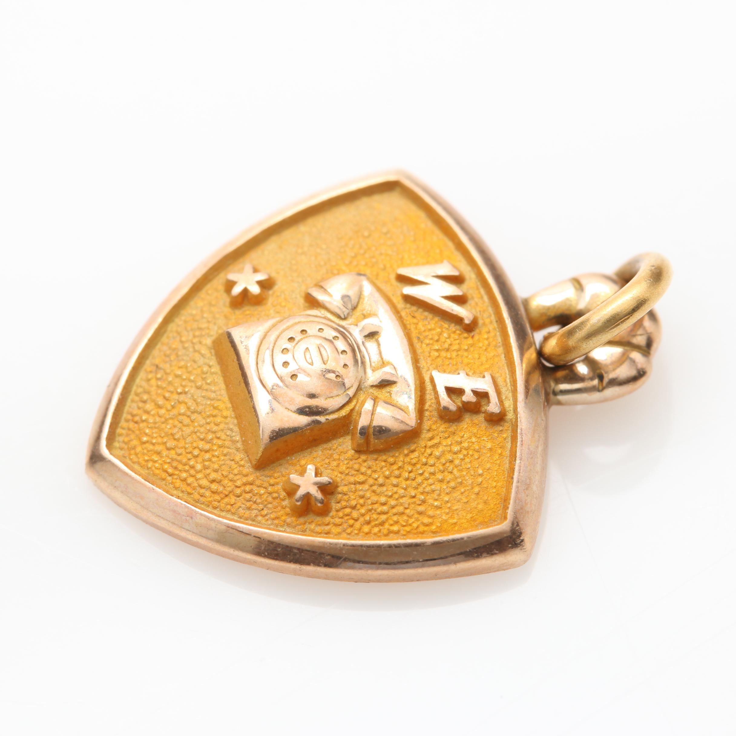 10K Yellow Gold Diamond Charms