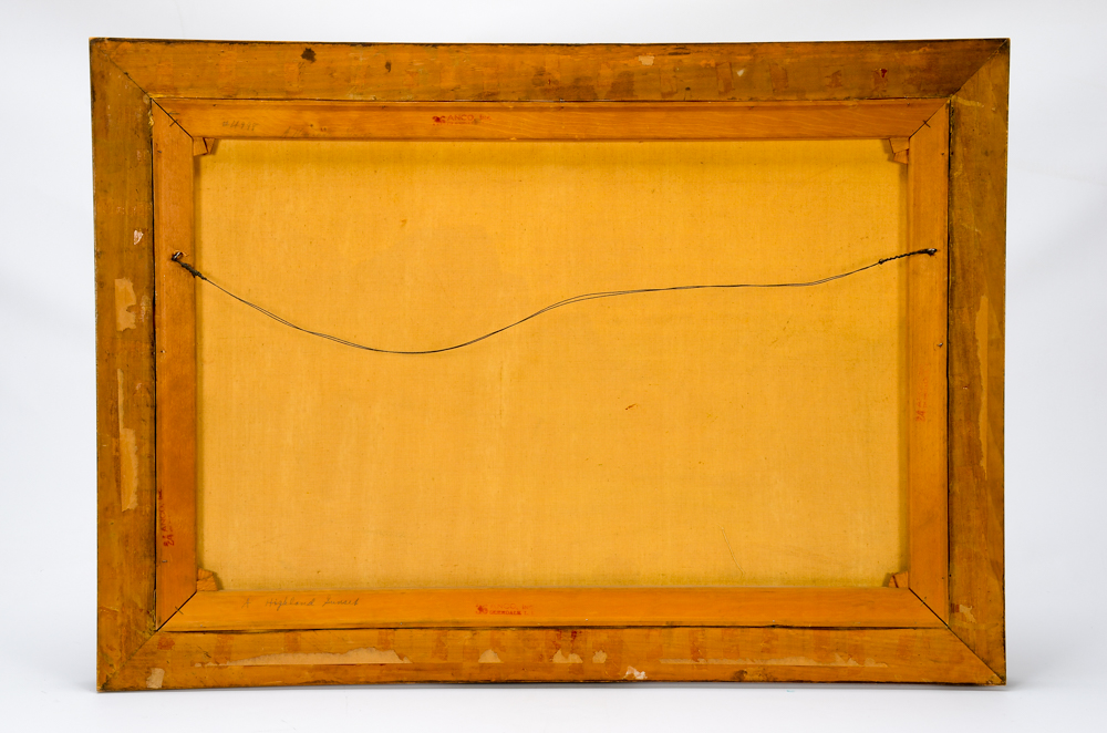 Thomas C. Blake Oil Painting on Canvas "A Highland Sunset"