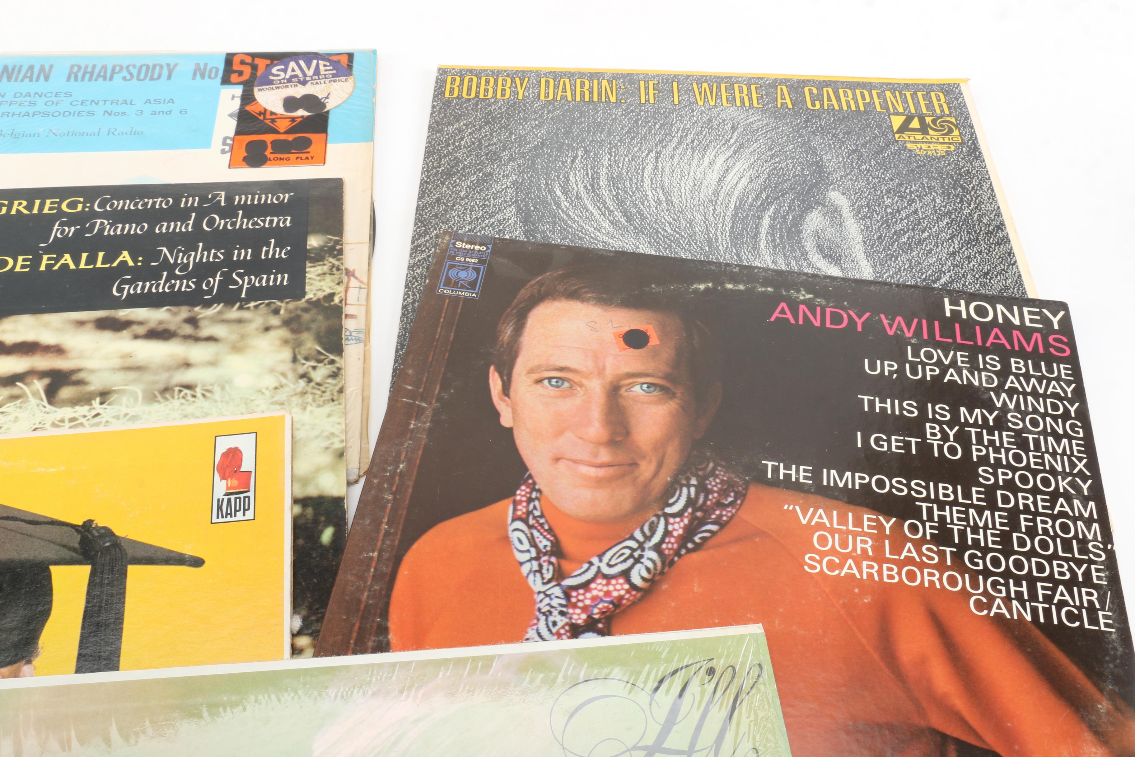 Vintage Records Including Berlitz Spanish Course, Mahalia Jackson, Perry Como