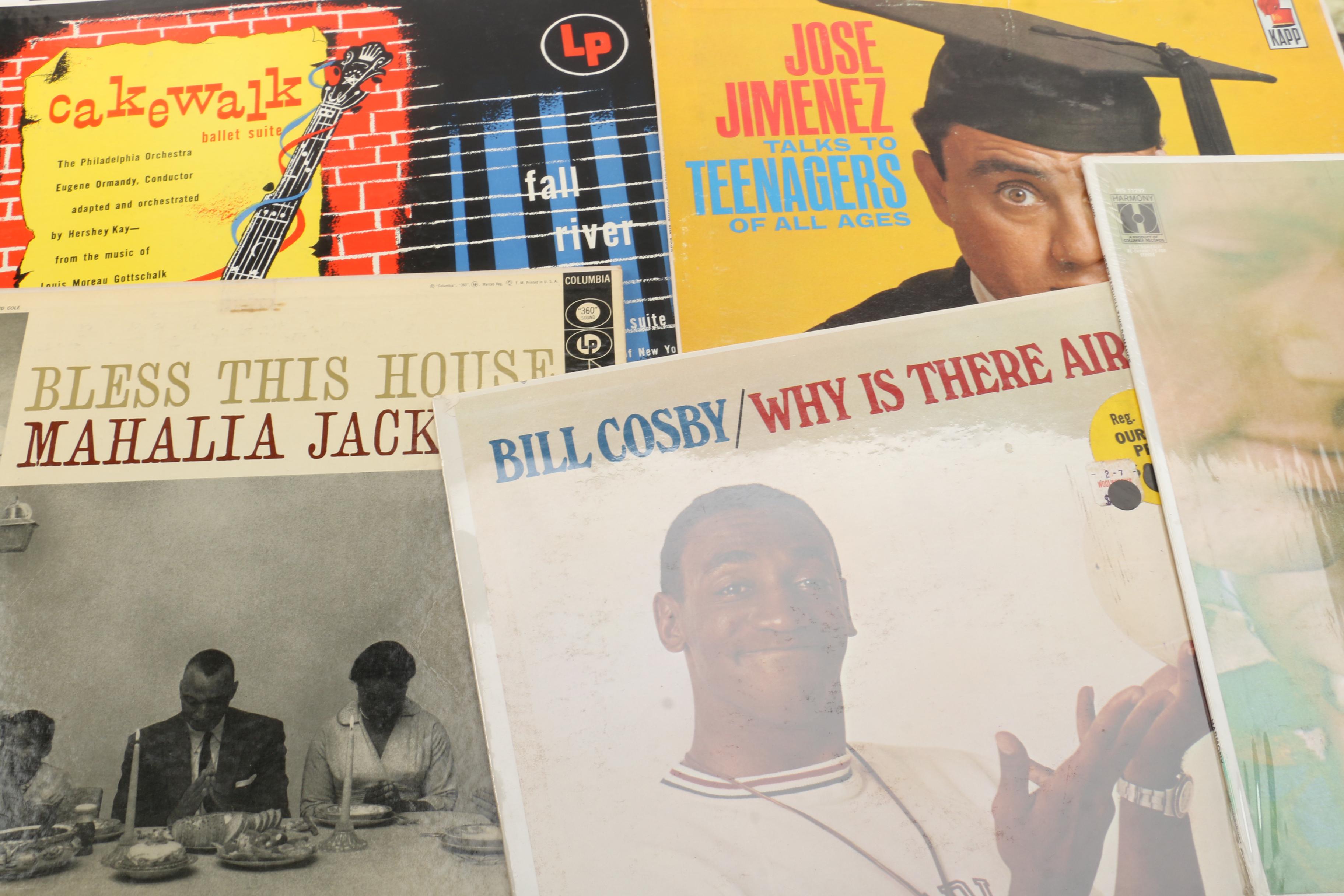 Vintage Records Including Berlitz Spanish Course, Mahalia Jackson, Perry Como