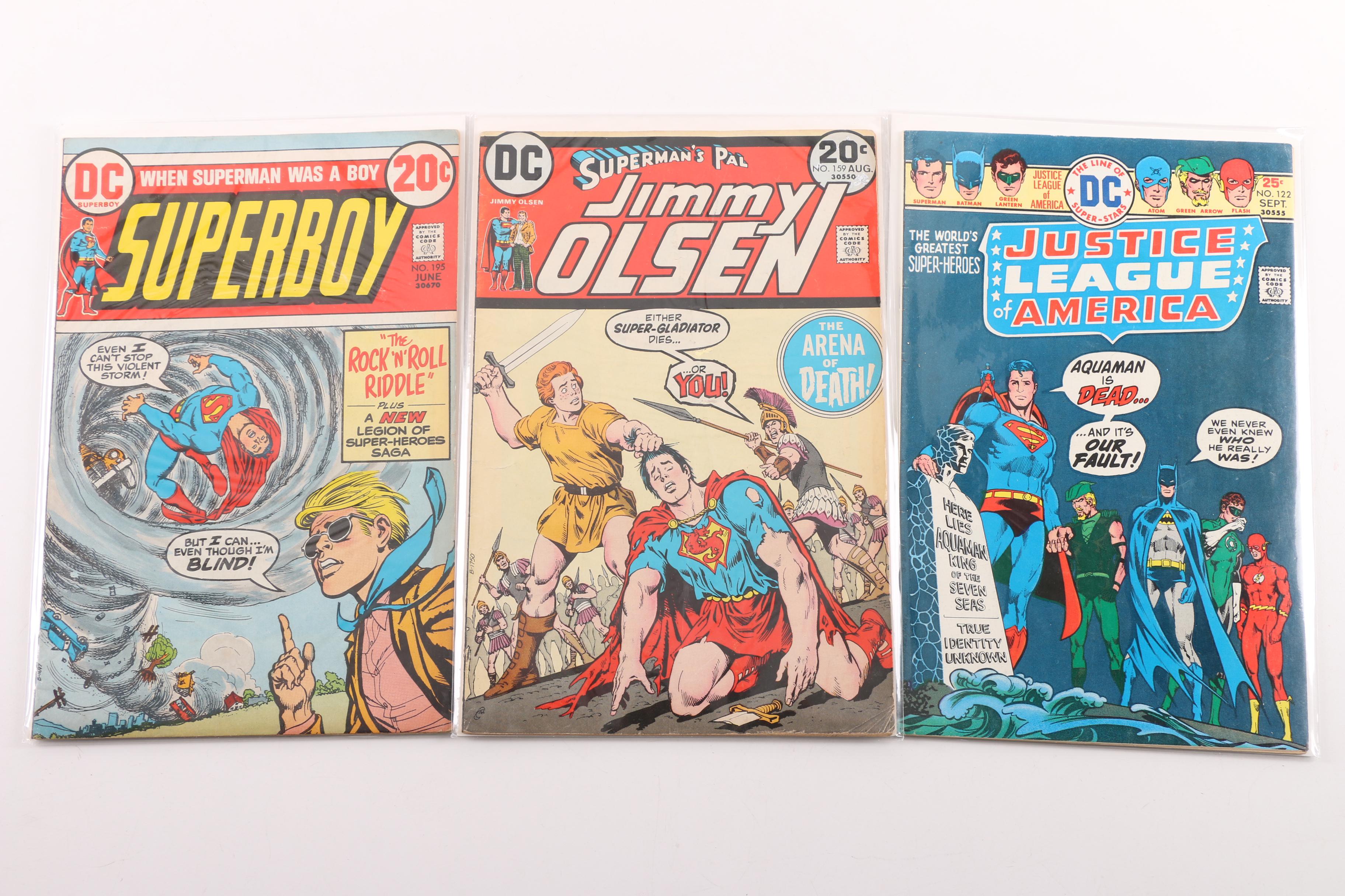 Bronze Age DC Comics Featuring Superman Memorial Set and "Checkmate!" Issue One