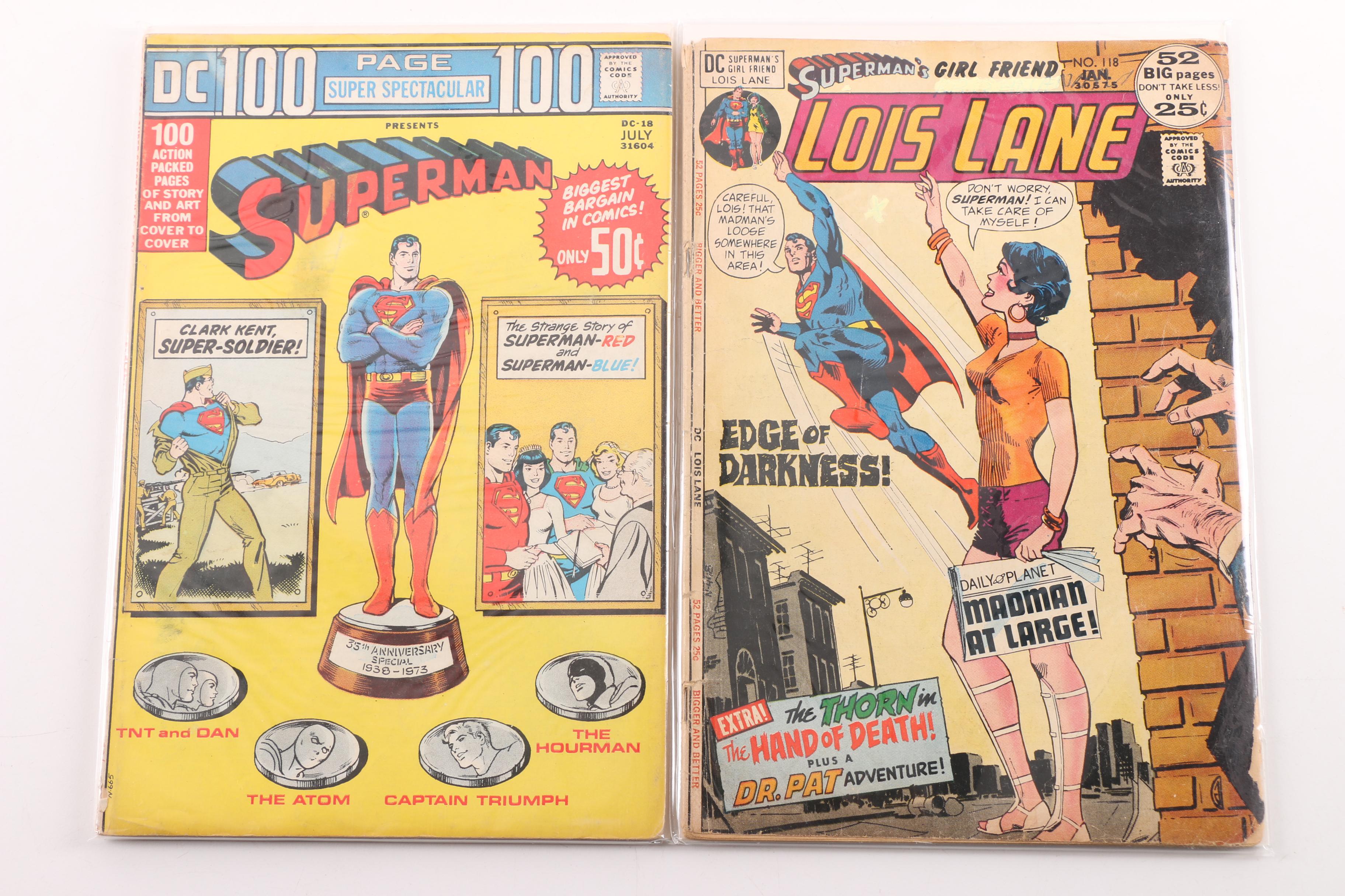 Bronze Age DC Comics Featuring Superman Memorial Set and "Checkmate!" Issue One
