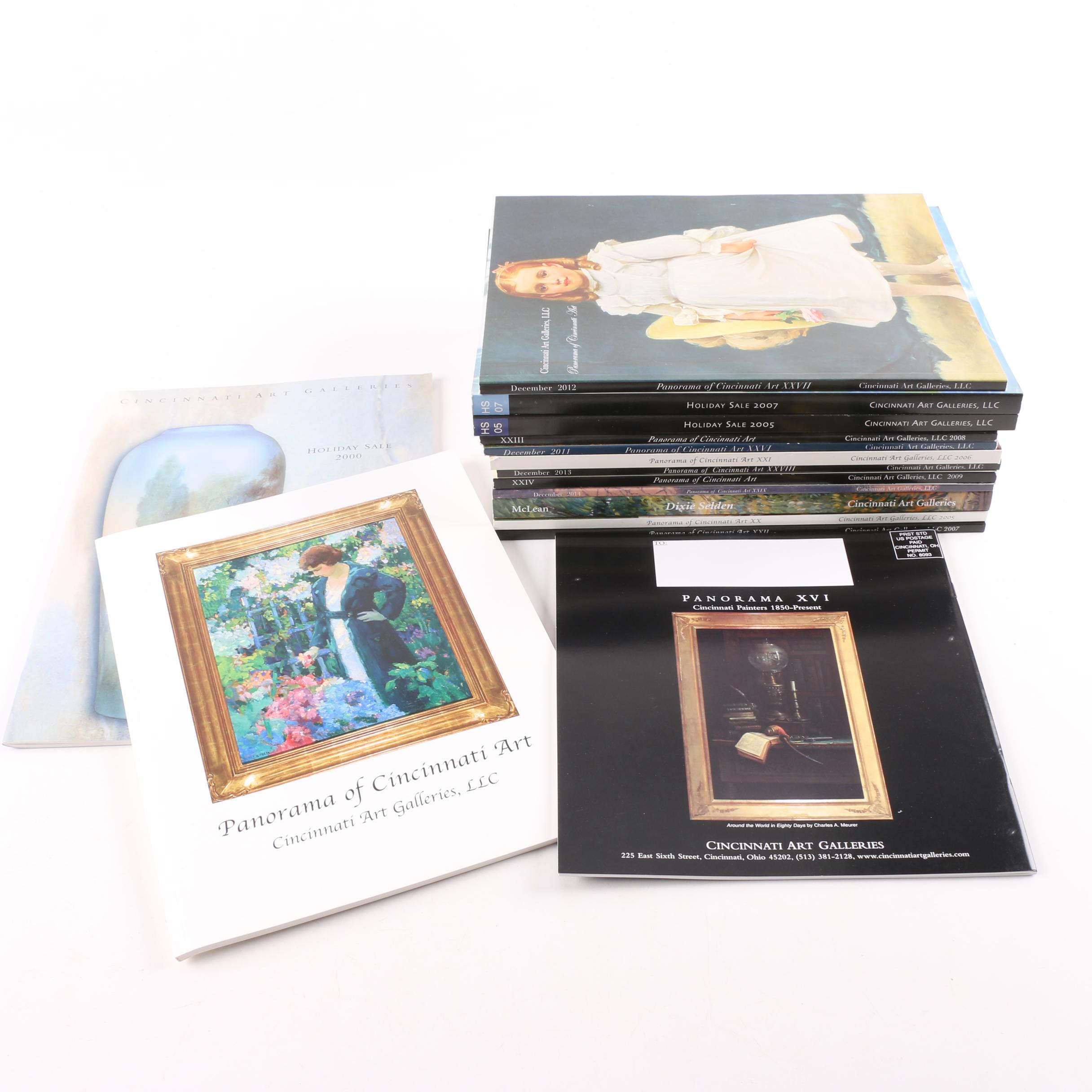 Collection of "Panorama of Cincinnati Art" Catalogs