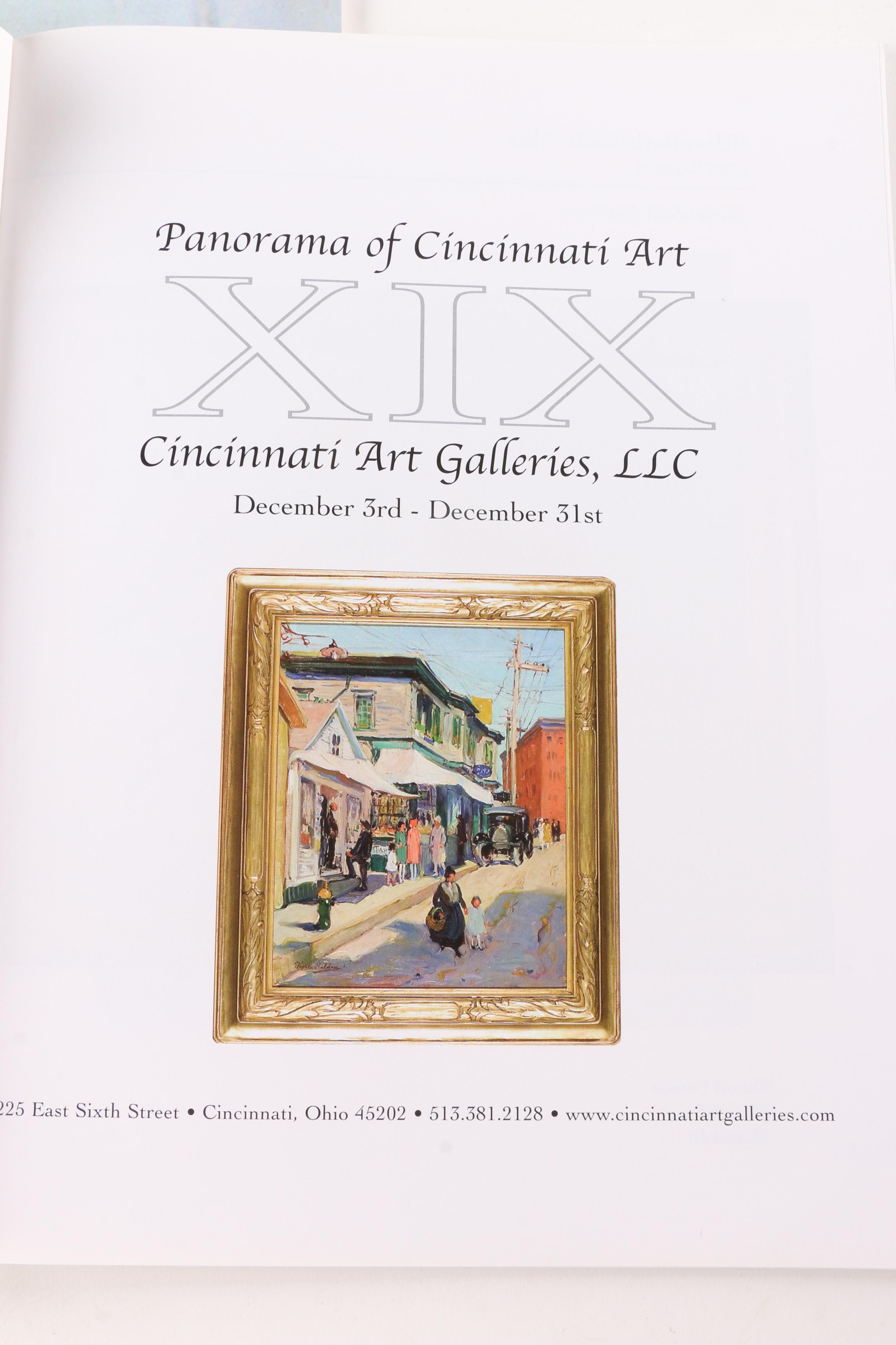 Collection of "Panorama of Cincinnati Art" Catalogs