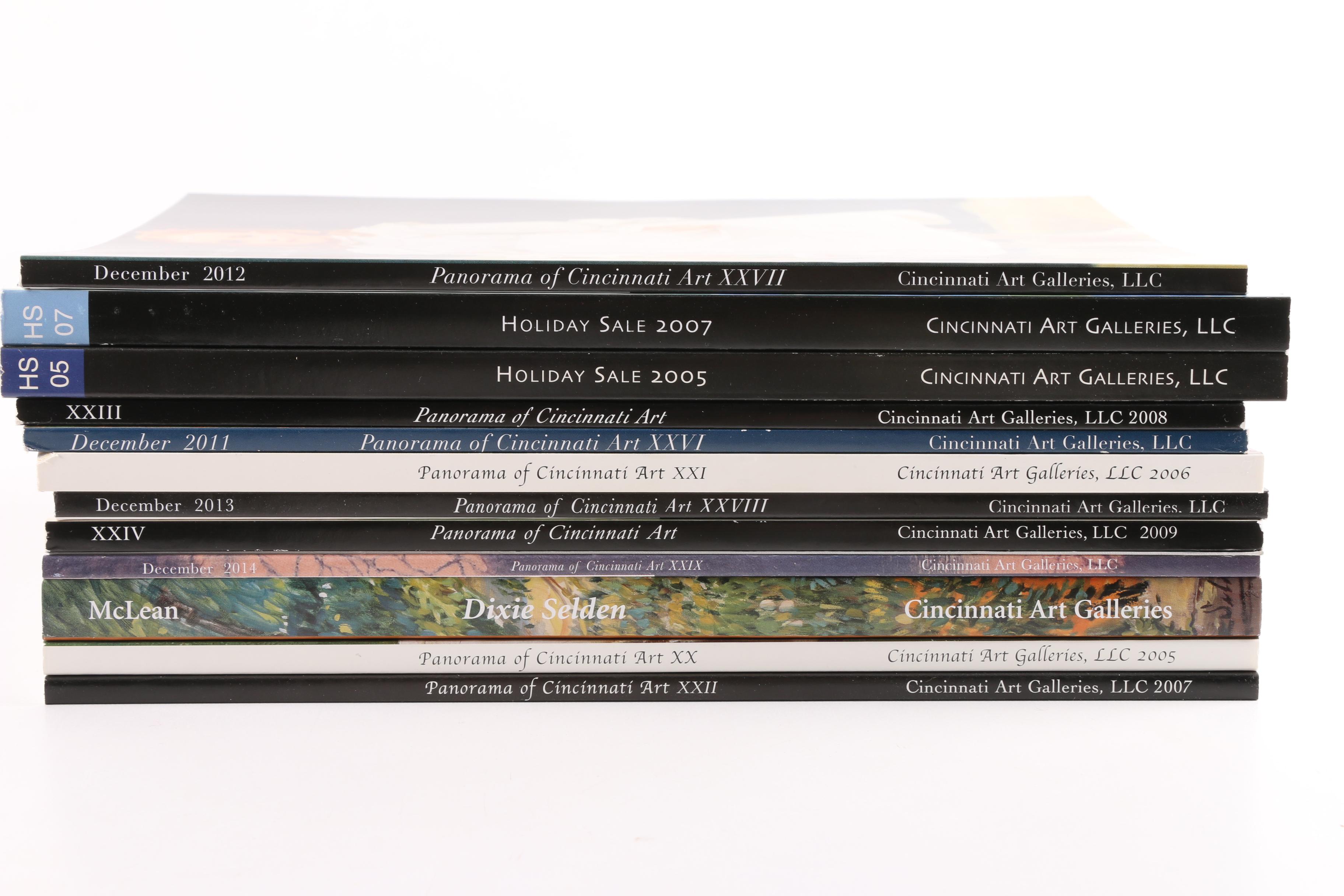 Collection of "Panorama of Cincinnati Art" Catalogs