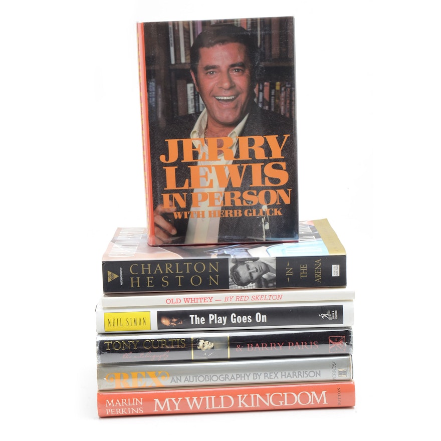 Collection of Signed Entertainer Autobiographies