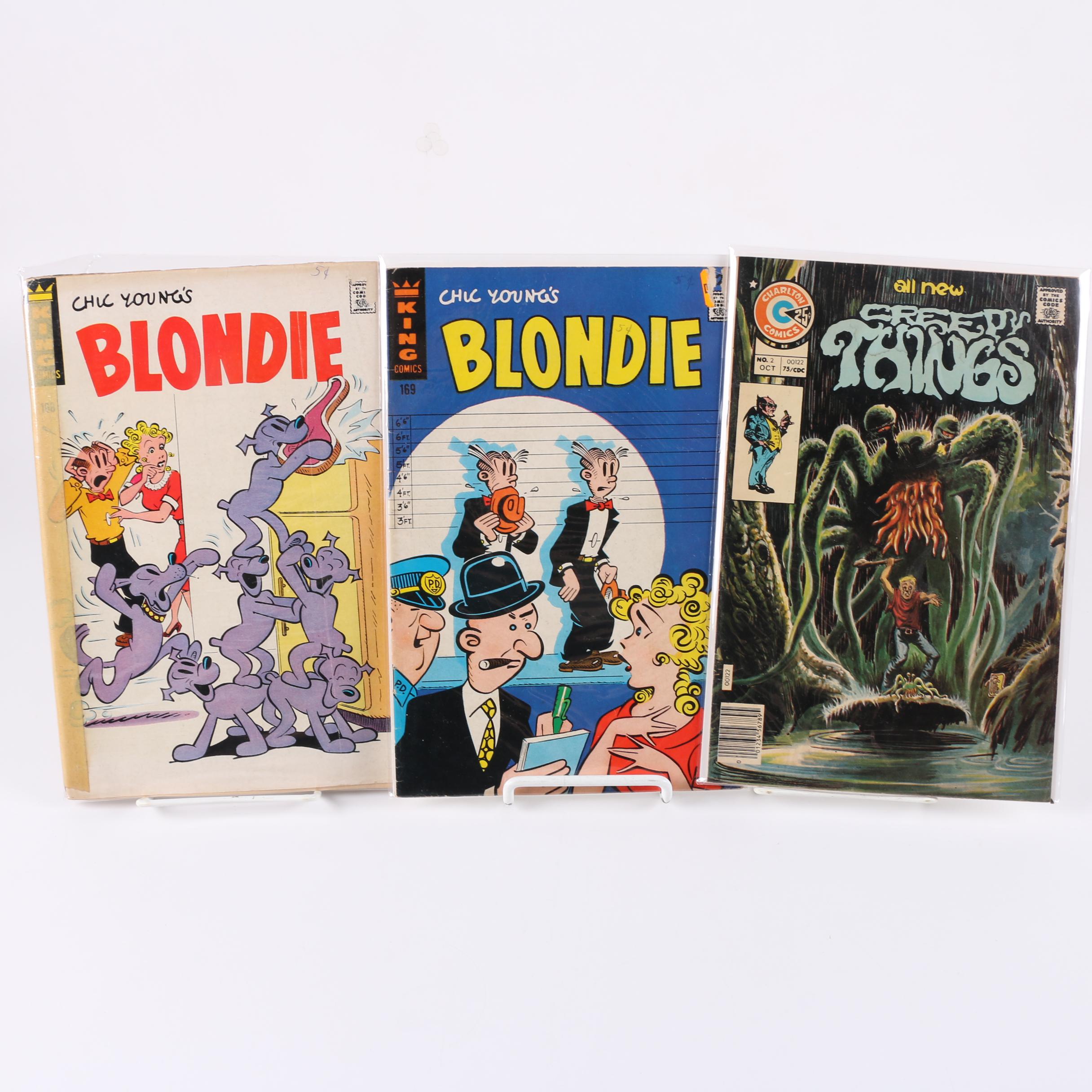 Vintage Comic Books Including "Popeye the Sailor" and "Calvin"