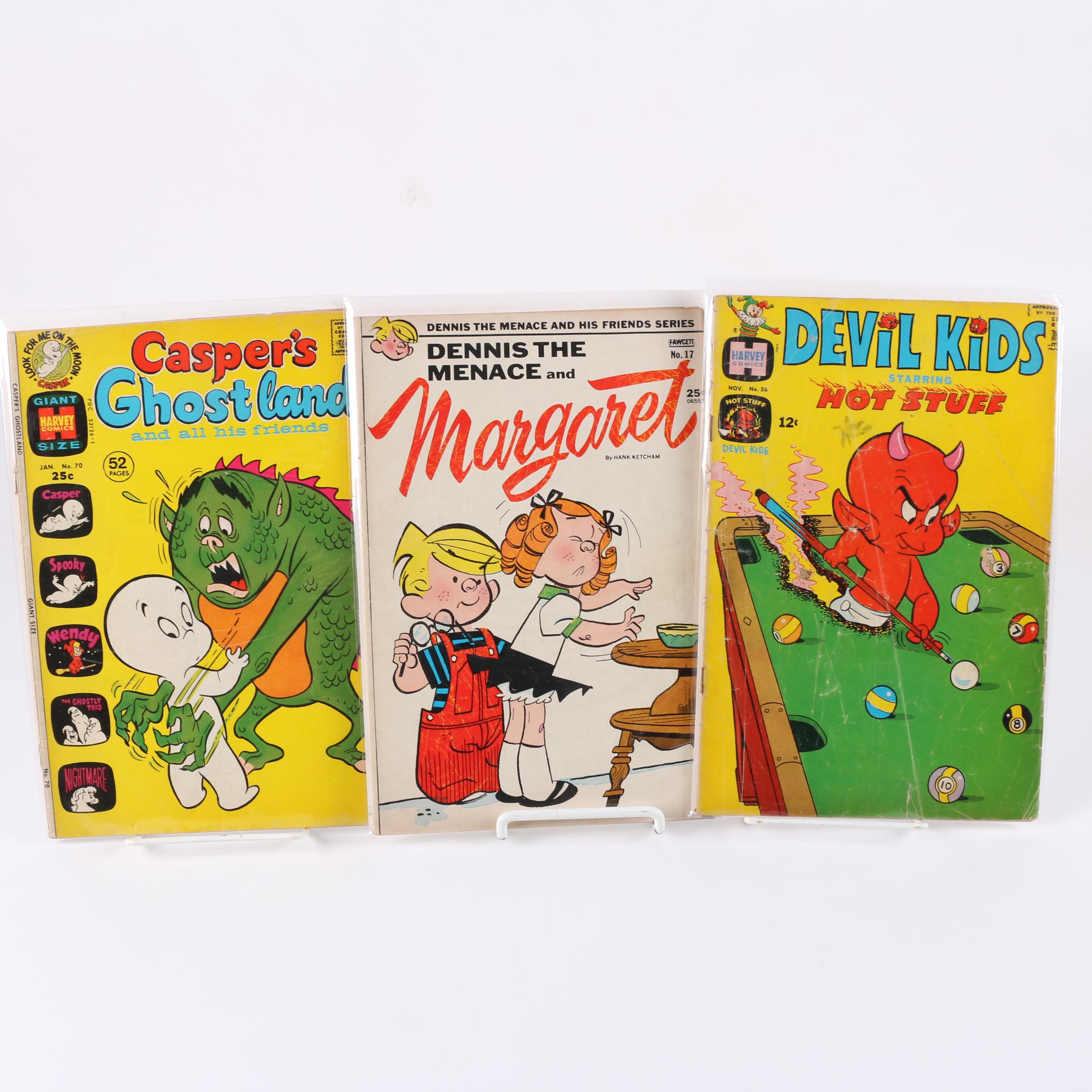 Vintage Comic Books Including "Popeye the Sailor" and "Calvin"